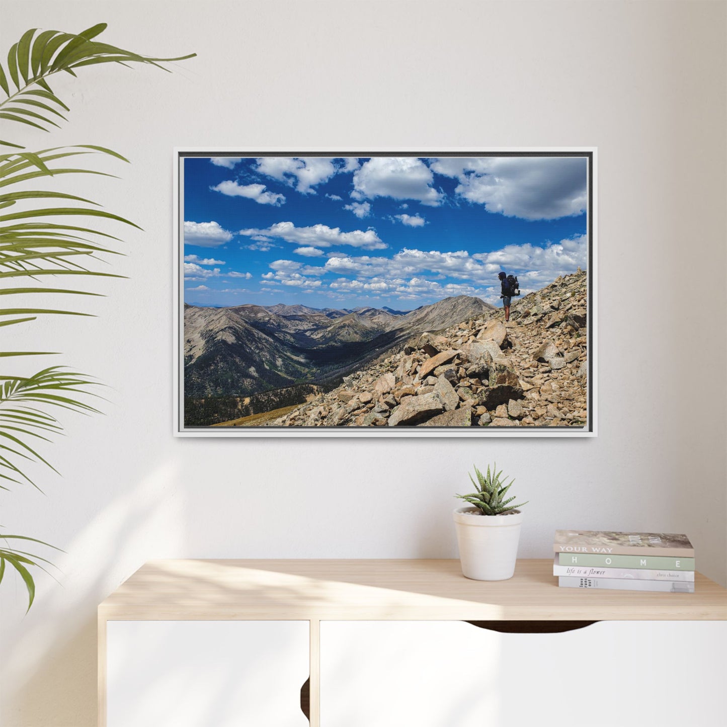 Framed Canvas Print - Backpacking Collegiate West