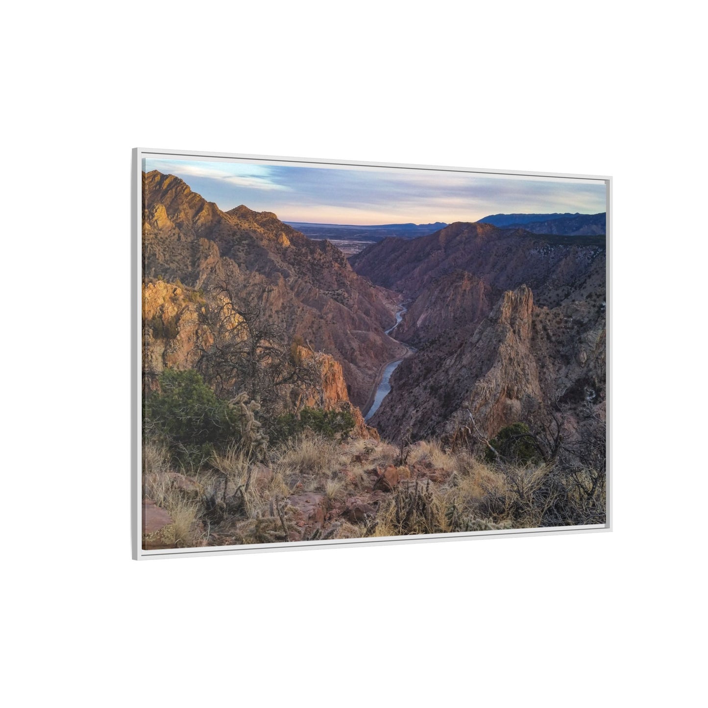 Framed Canvas Print - Royal Gorge, Colorado - Eastward View