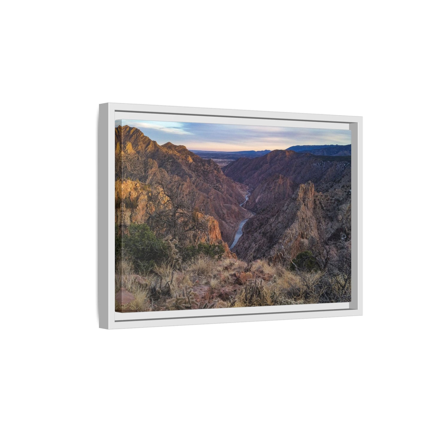 Framed Canvas Print - Royal Gorge, Colorado - Eastward View
