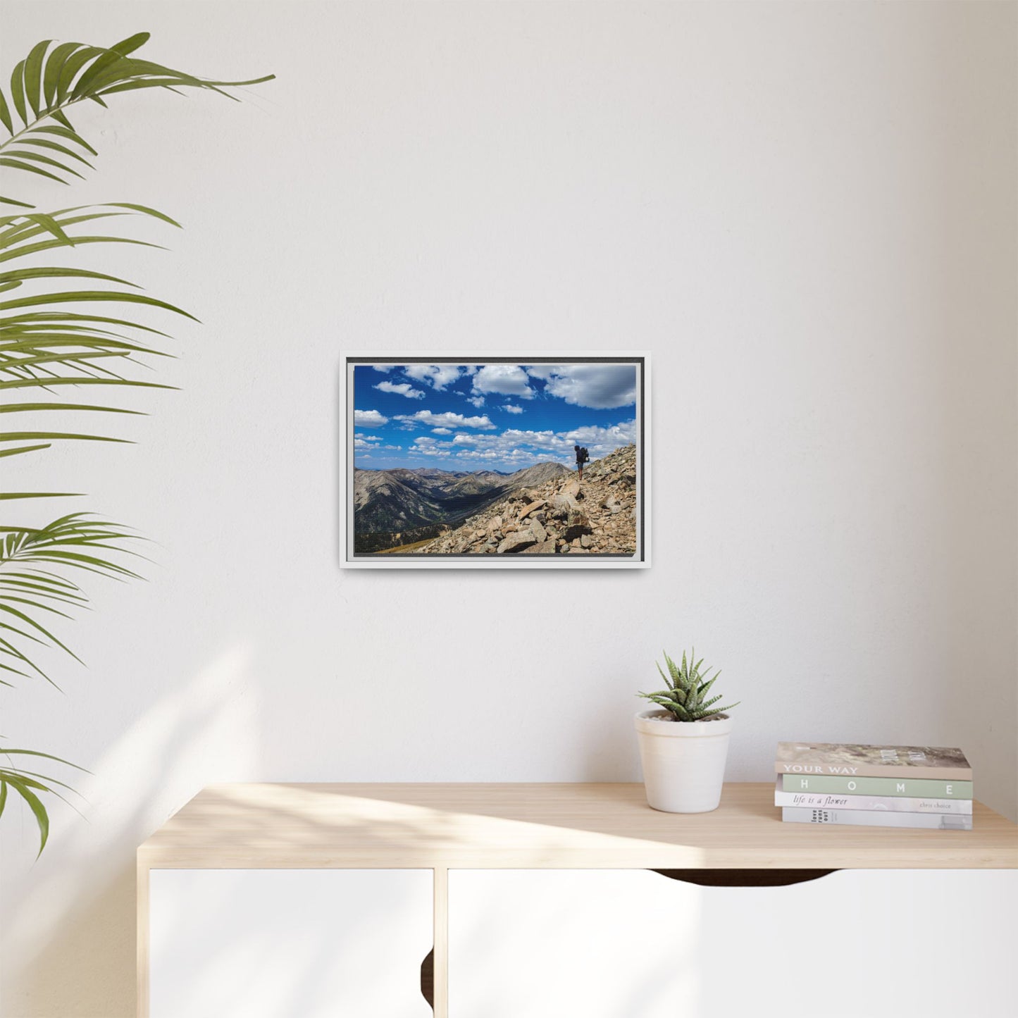 Framed Canvas Print - Backpacking Collegiate West