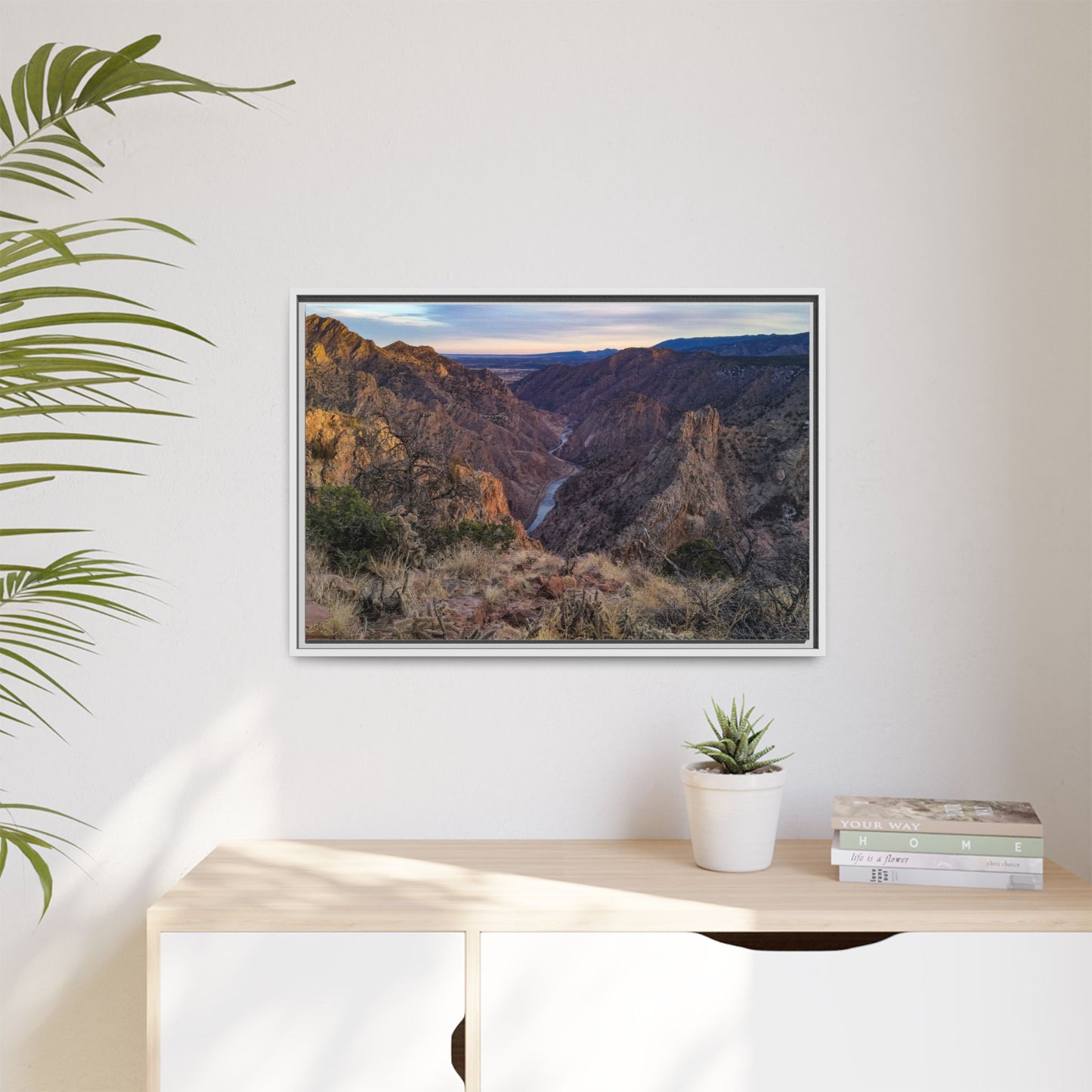 Framed Canvas Print - Royal Gorge, Colorado - Eastward View