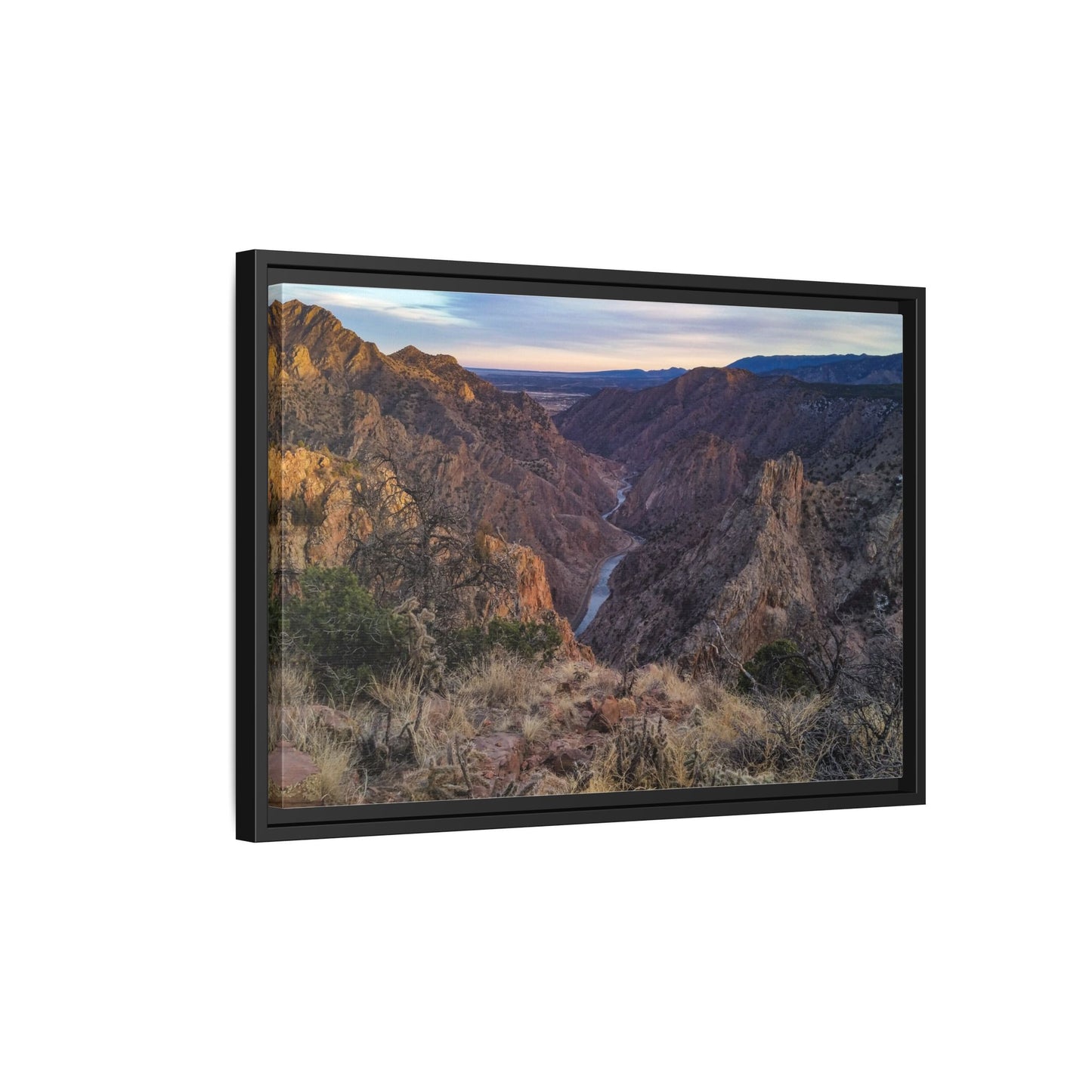 Framed Canvas Print - Royal Gorge, Colorado - Eastward View