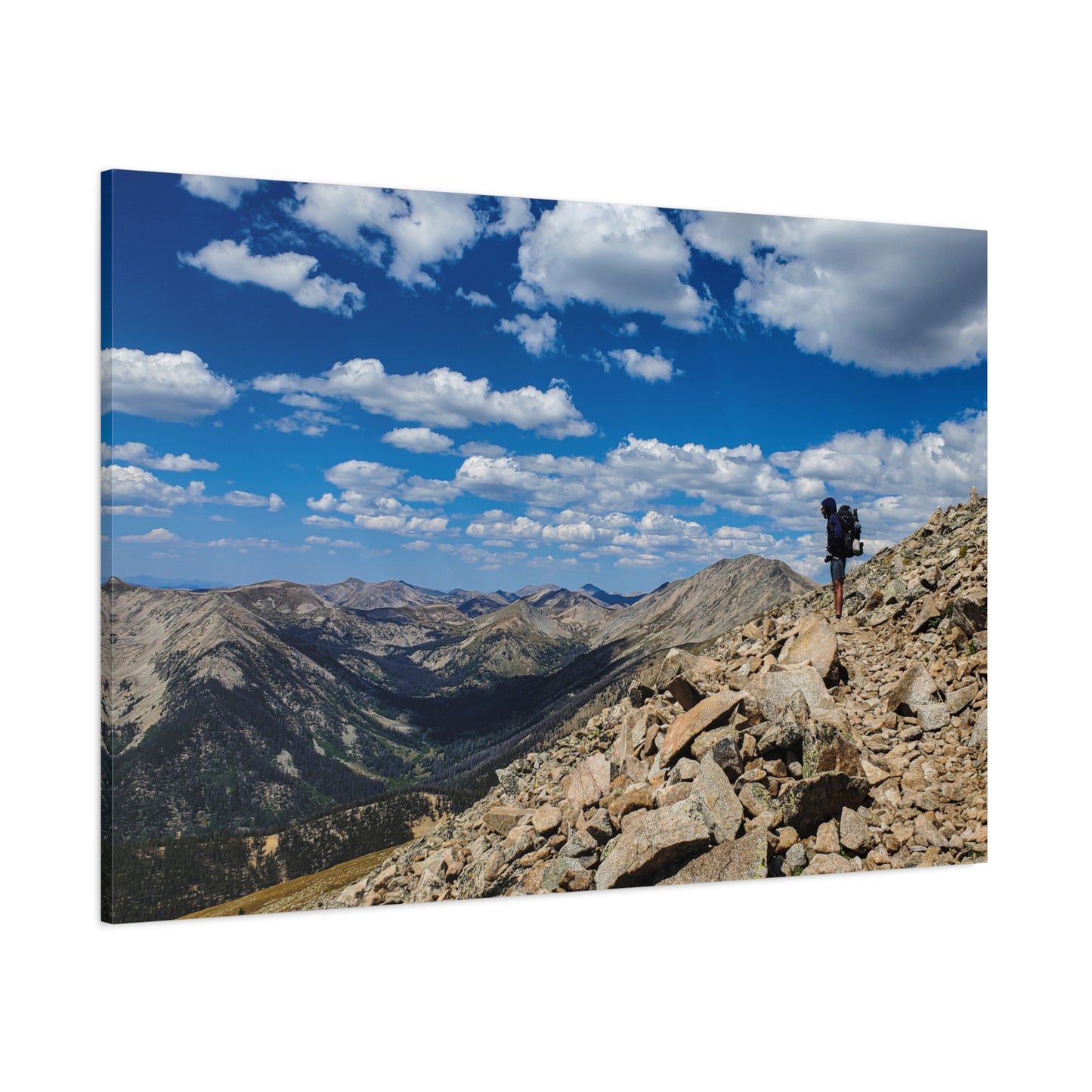 Wrapped Canvas Print - Backpacking Collegiate West