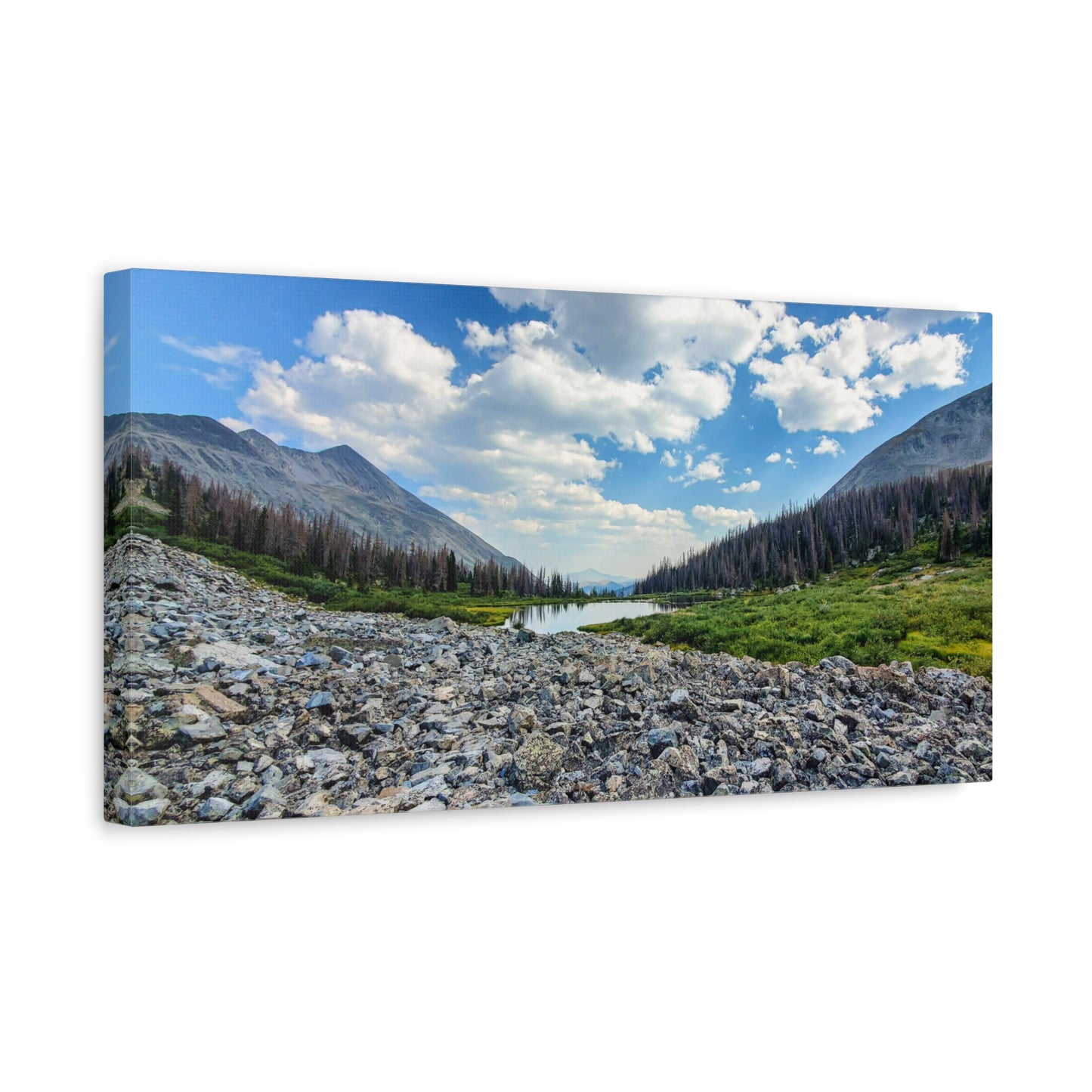 Wrapped Canvas Print - Alpine Lake Along the Colorado Trail, Collegiate West