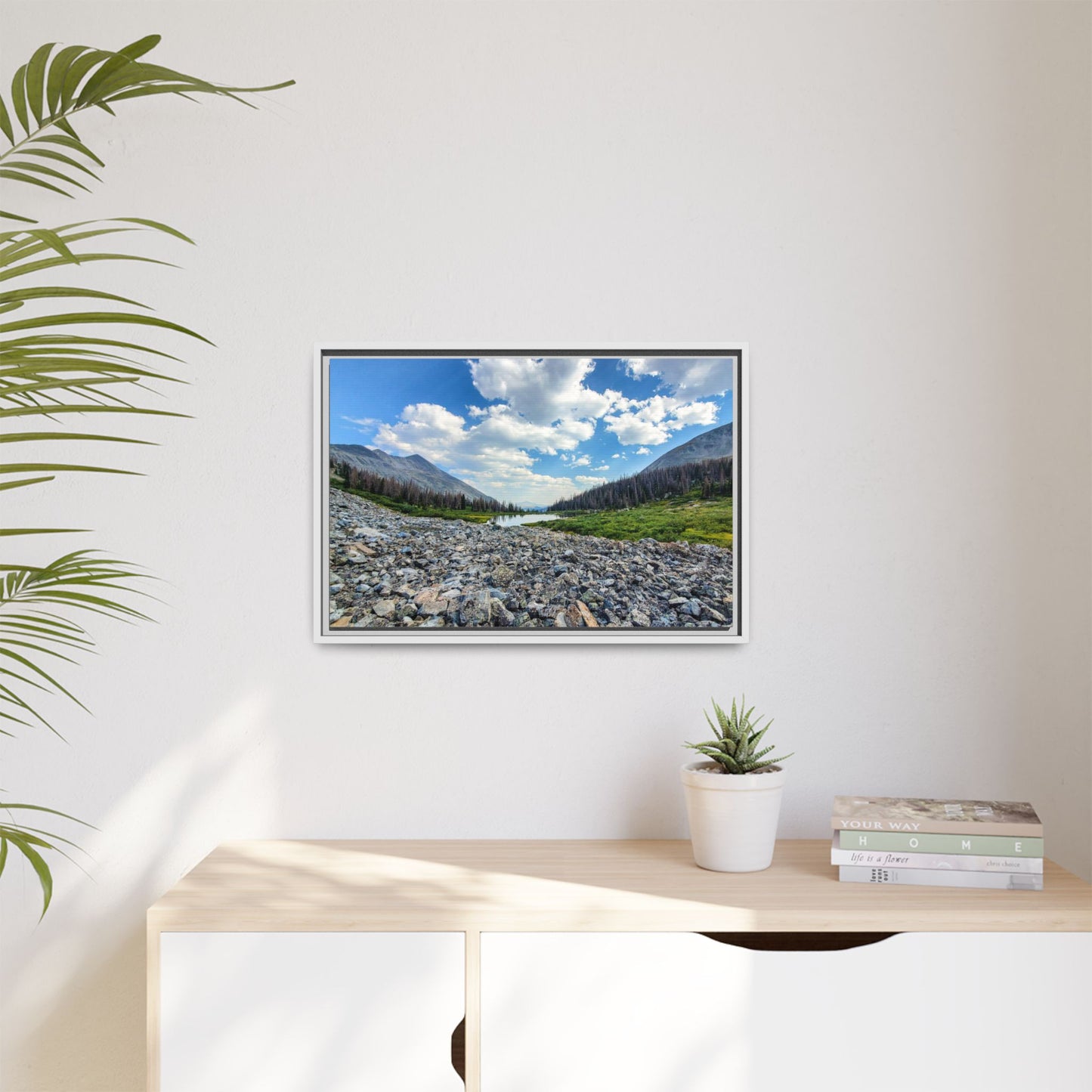 Framed Canvas Print - Alpine Lake Along the Colorado Trail, Collegiate West