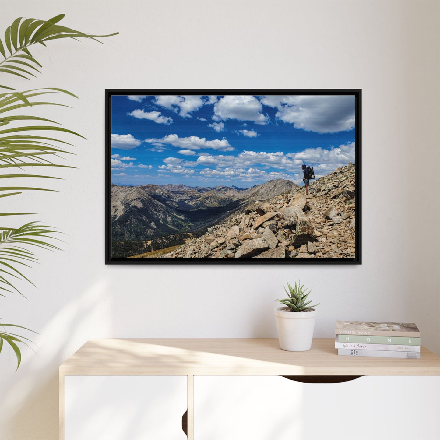 Framed Canvas Print - Backpacking Collegiate West