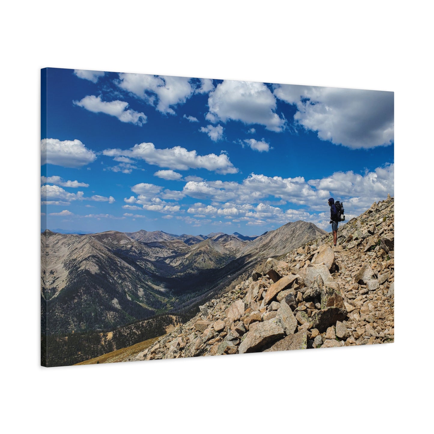 Wrapped Canvas Print - Backpacking Collegiate West