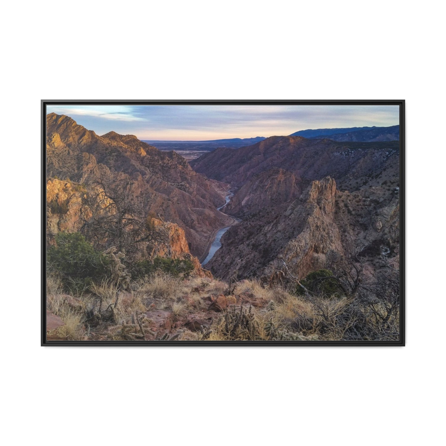 Framed Canvas Print - Royal Gorge, Colorado - Eastward View