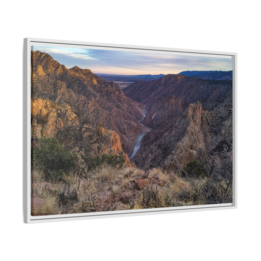 Framed Canvas Print - Royal Gorge, Colorado - Eastward View