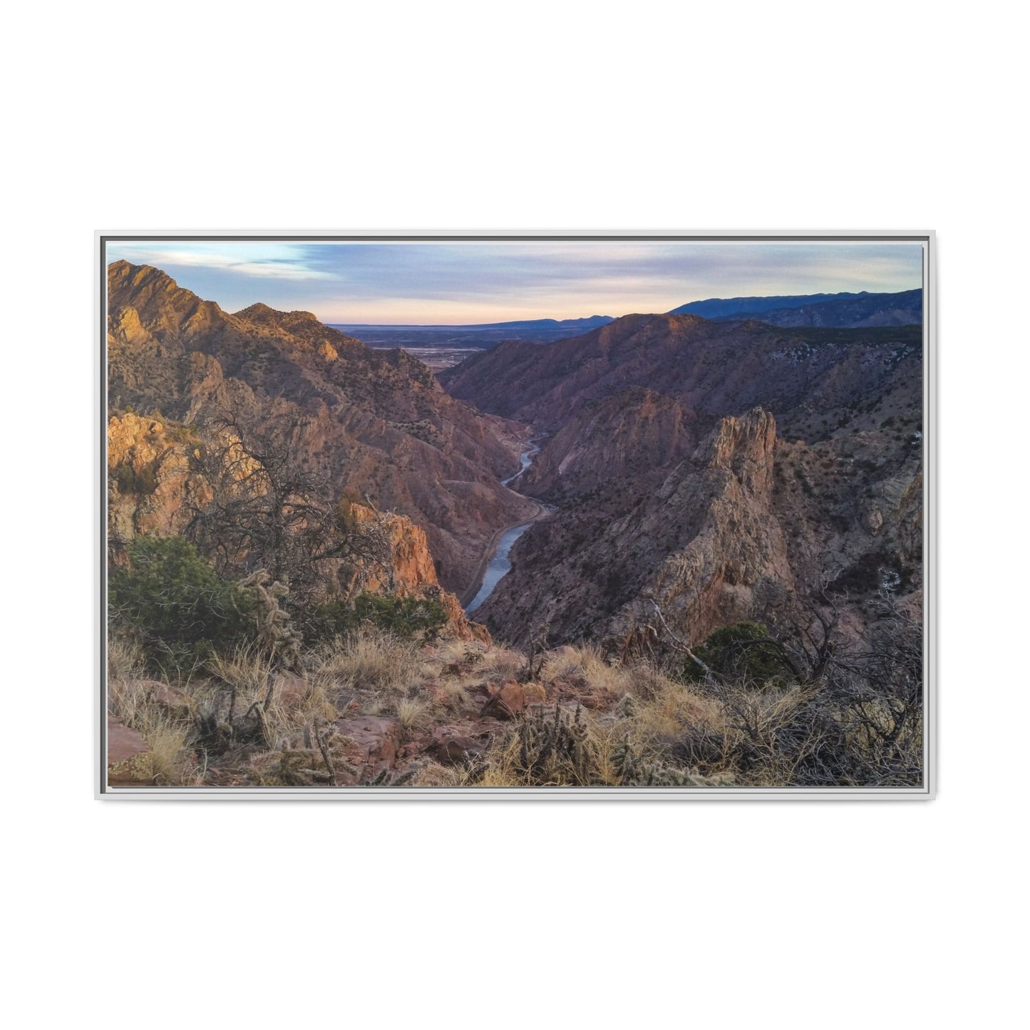 Framed Canvas Print - Royal Gorge, Colorado - Eastward View