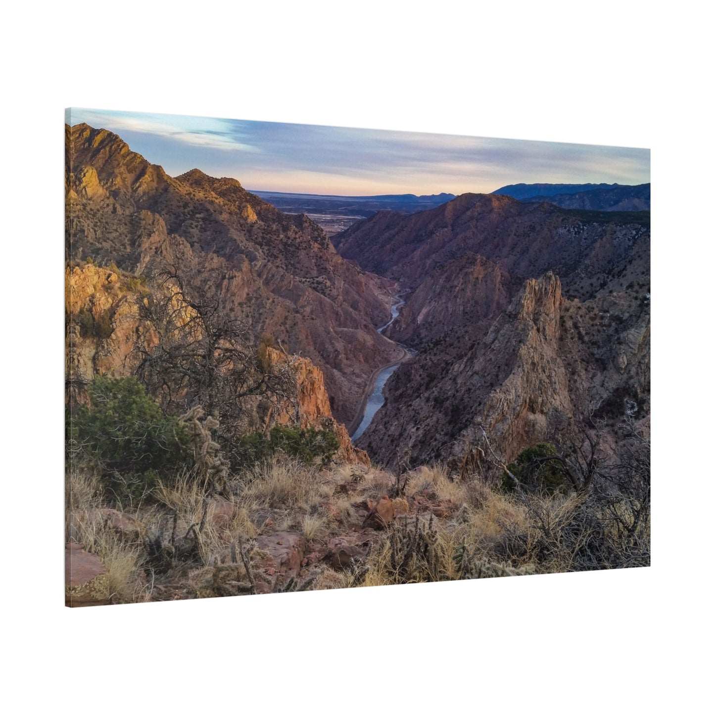 Wrapped Canvas Print - Royal Gorge, Colorado - Eastward View