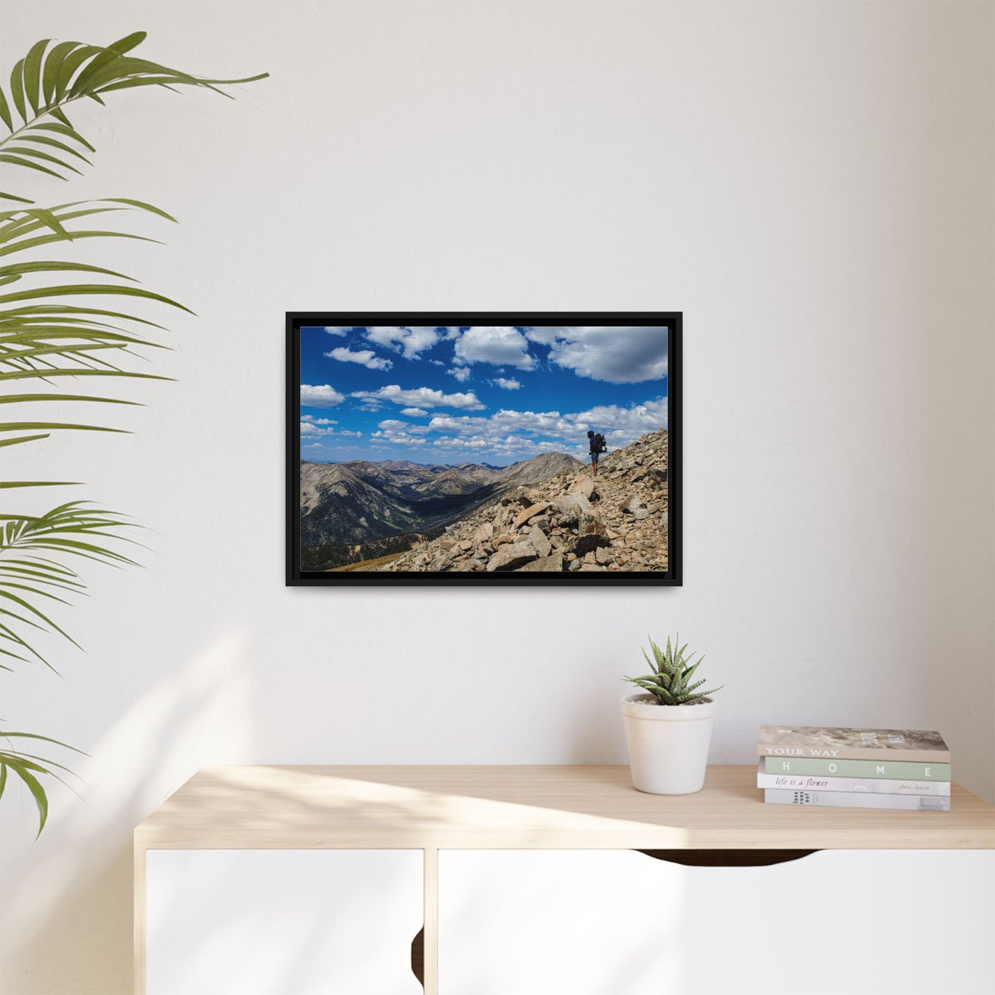 Framed Canvas Print - Backpacking Collegiate West