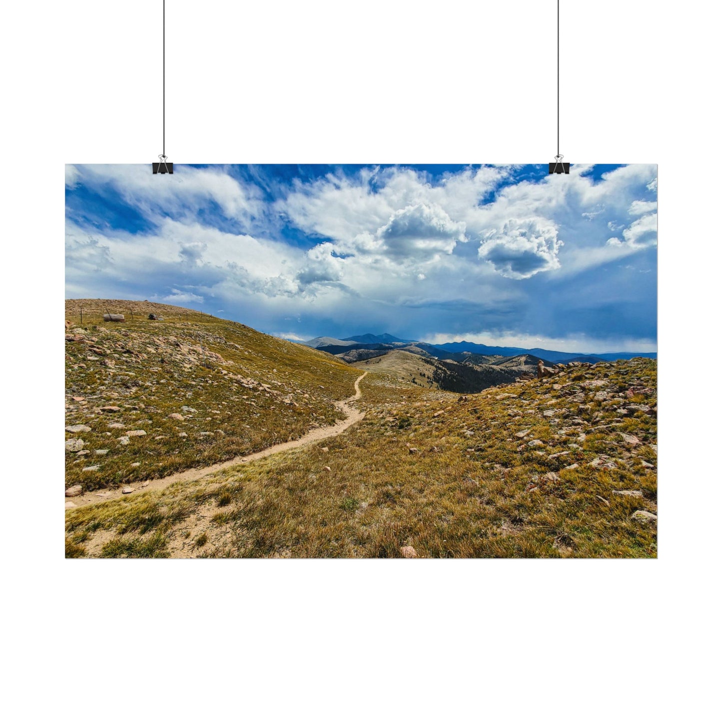 Textured Watercolor Poster - Colorado Trail - Collegiate West