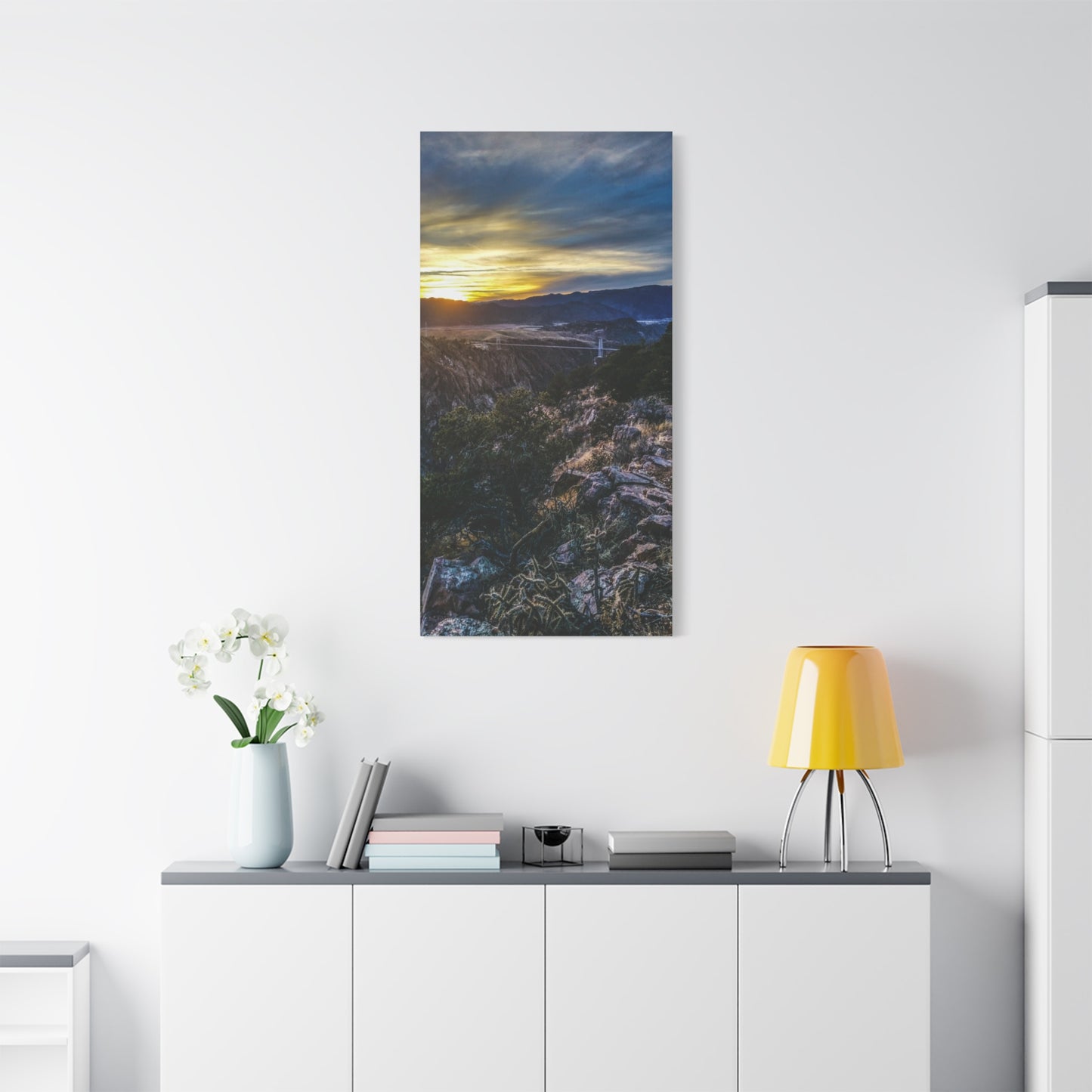 Wrapped Canvas Print - Royal Gorge Bridge - Sunset View