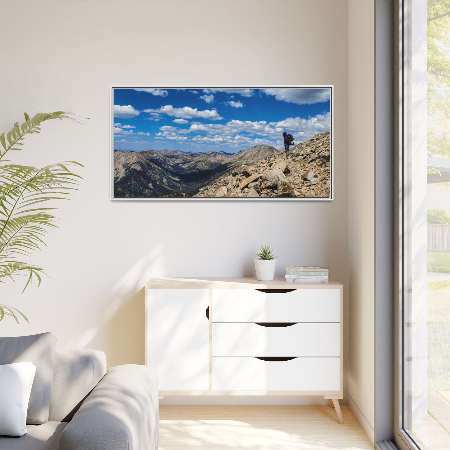 Framed Canvas Print - Backpacking Collegiate West
