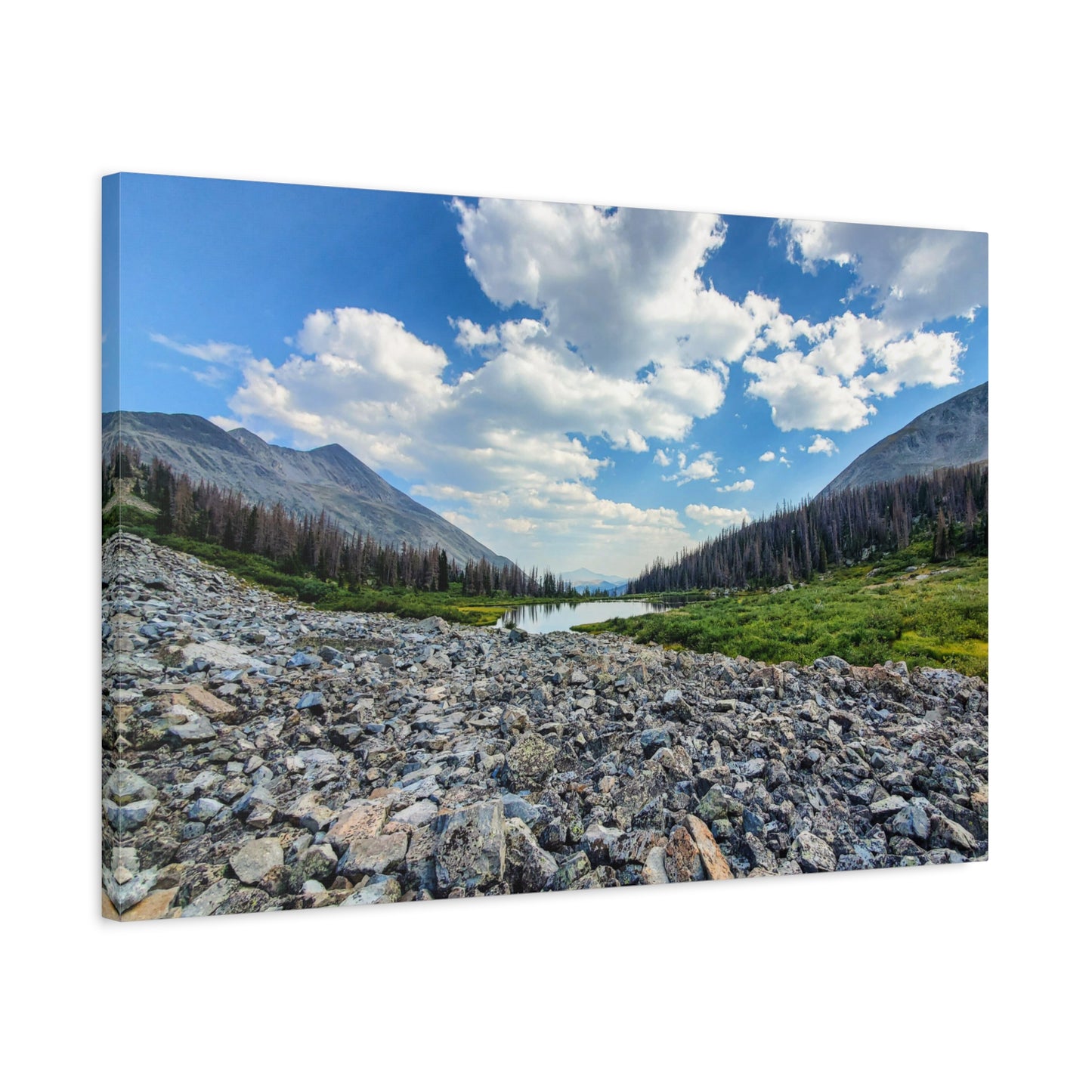 Wrapped Canvas Print - Alpine Lake Along the Colorado Trail, Collegiate West