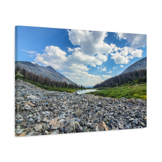 Wrapped Canvas Print - Alpine Lake Along the Colorado Trail, Collegiate West