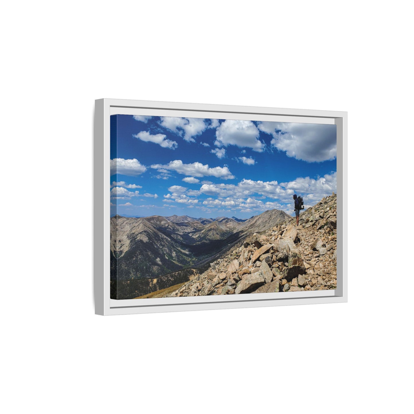Framed Canvas Print - Backpacking Collegiate West