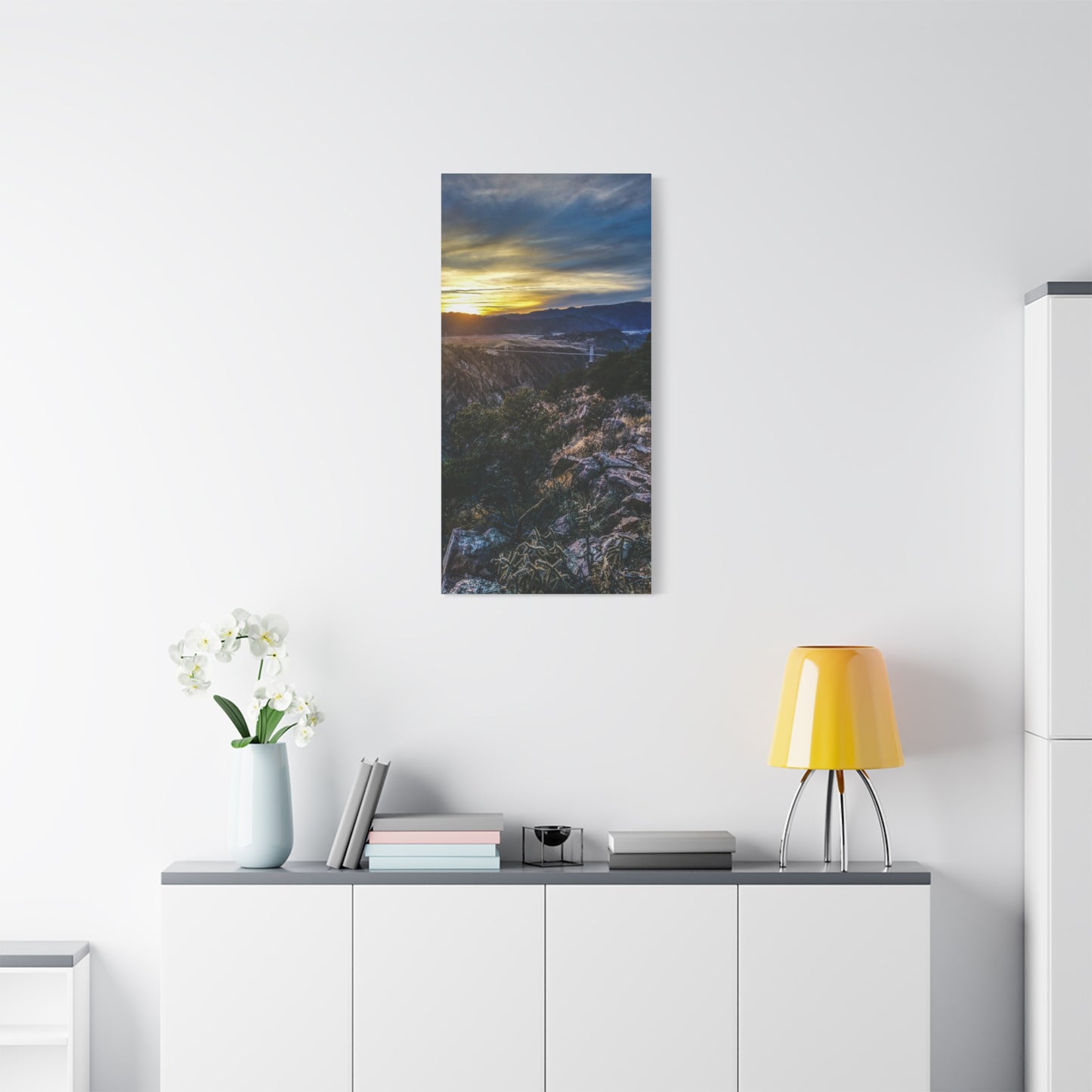 Wrapped Canvas Print - Royal Gorge Bridge - Sunset View