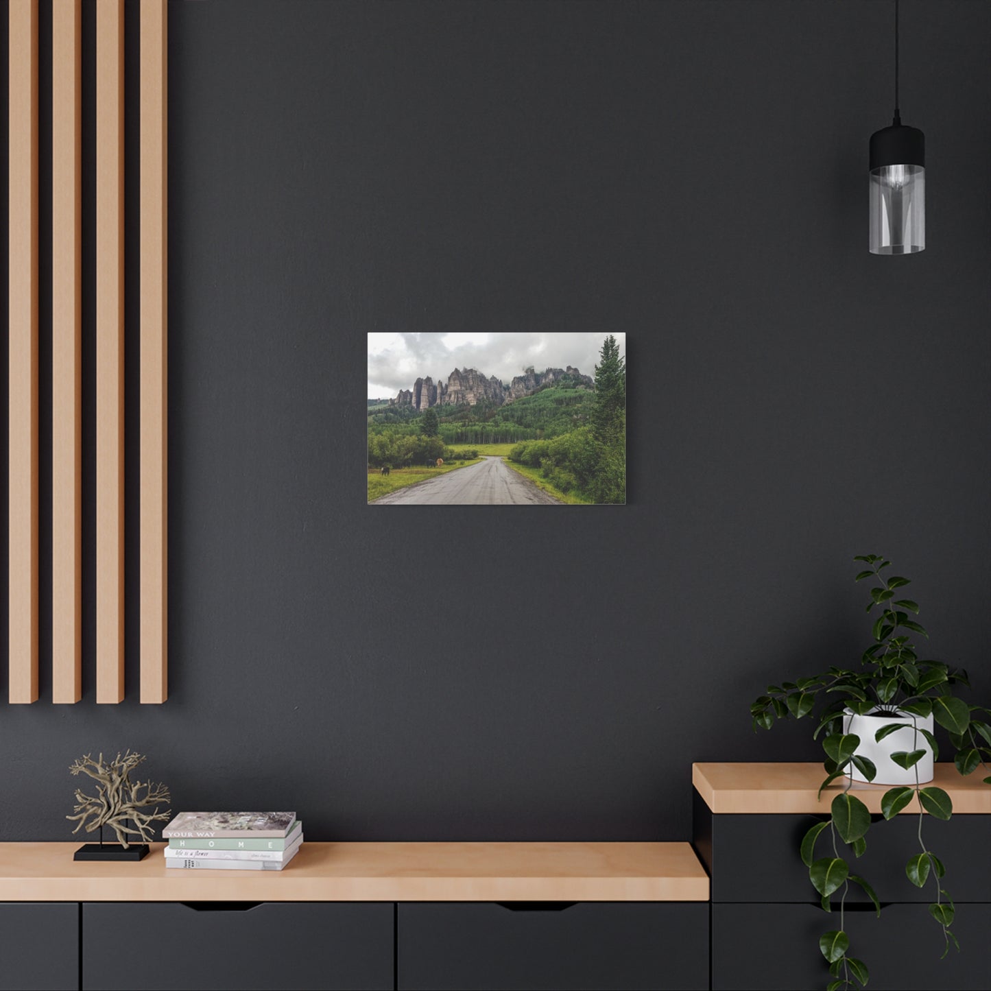 Wrapped Canvas Print - Majestic Rock Formations of Cimarron, Colorado