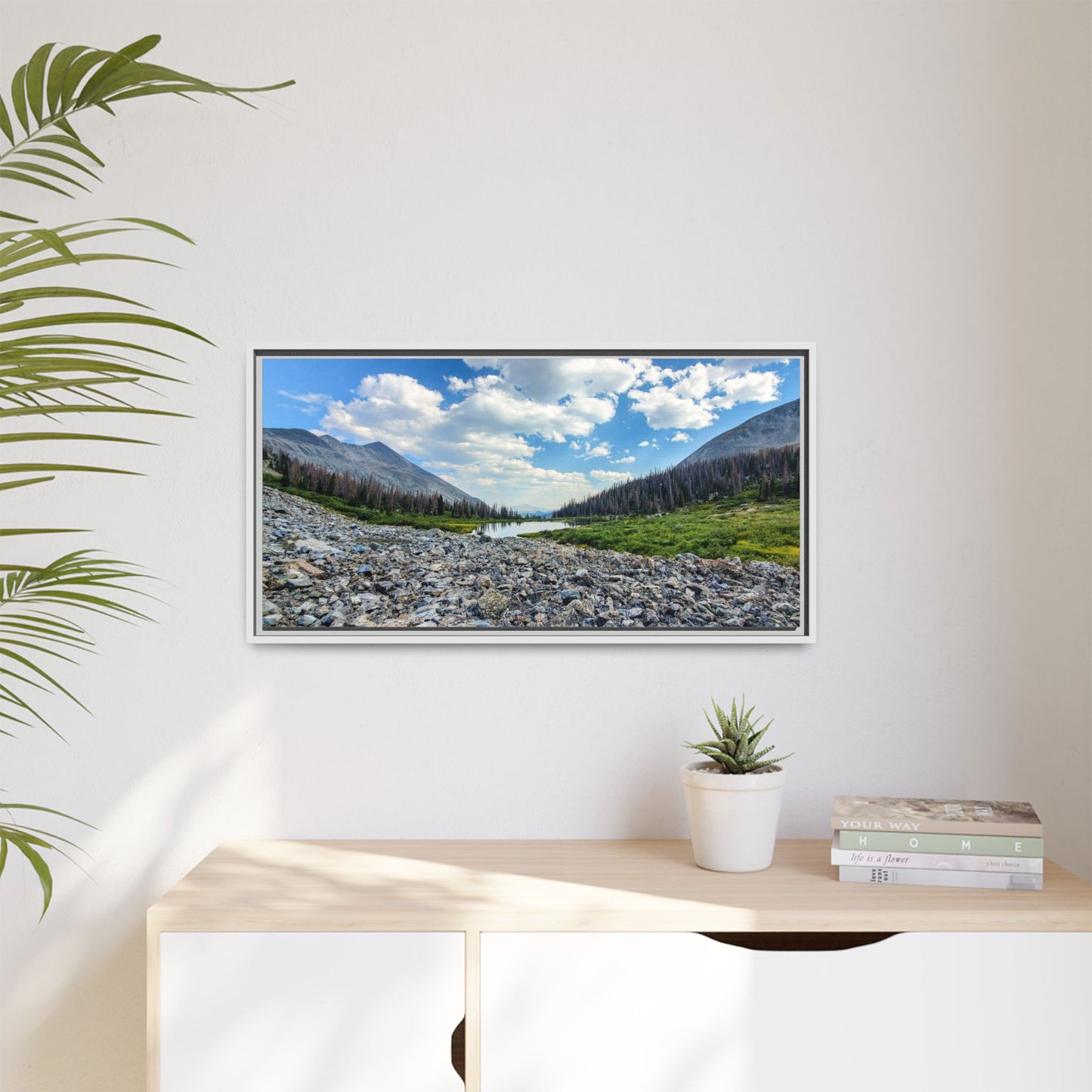 Framed Canvas Print - Alpine Lake Along the Colorado Trail, Collegiate West