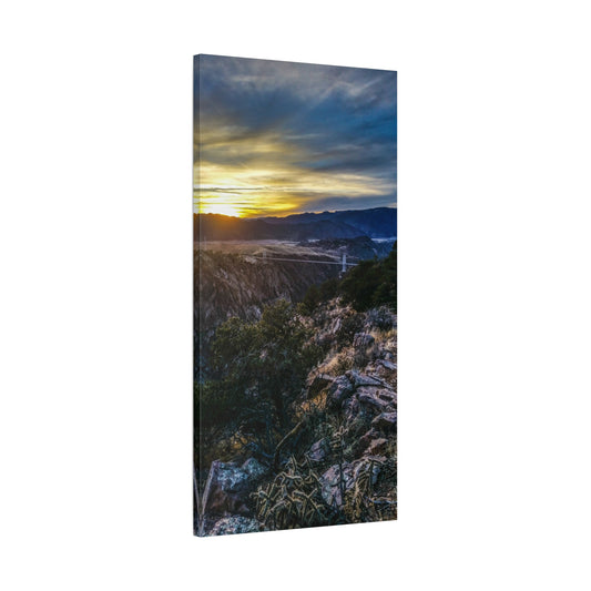 Wrapped Canvas Print - Royal Gorge Bridge - Sunset View