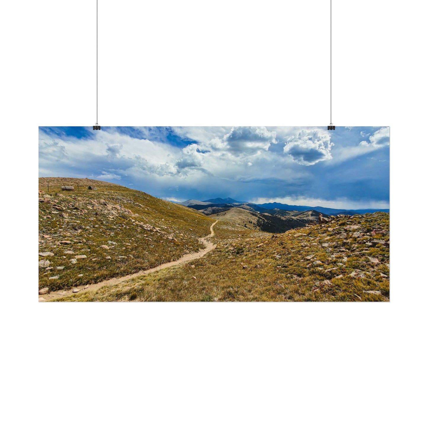 Textured Watercolor Poster - Colorado Trail - Collegiate West
