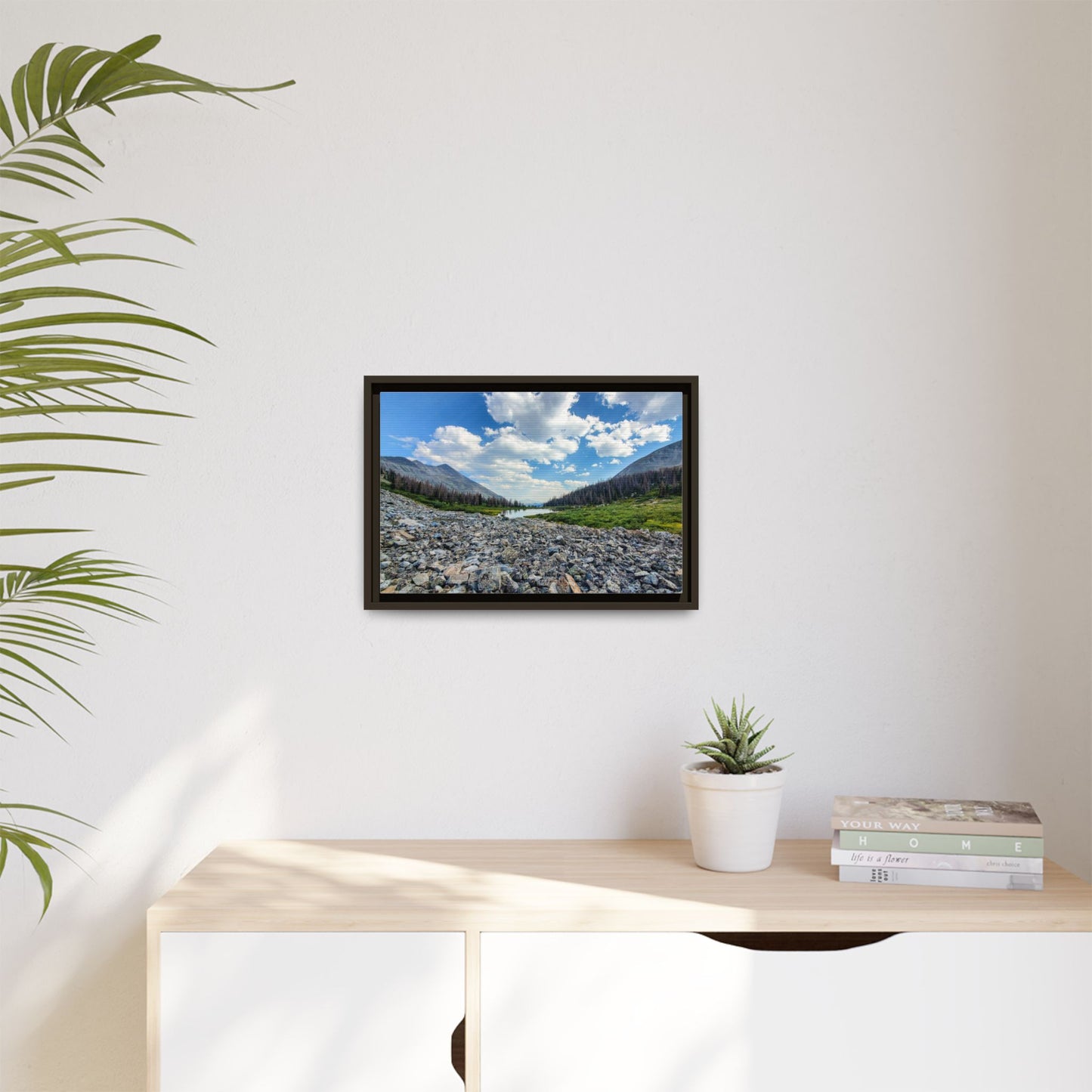 Framed Canvas Print - Alpine Lake Along the Colorado Trail, Collegiate West