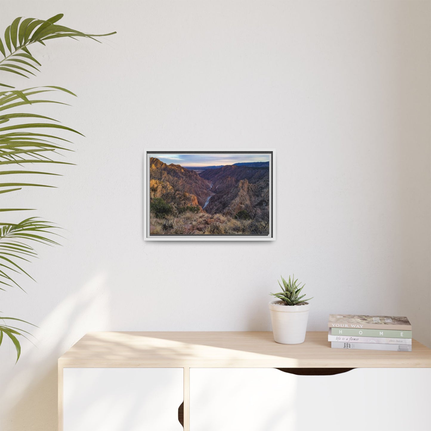 Framed Canvas Print - Royal Gorge, Colorado - Eastward View