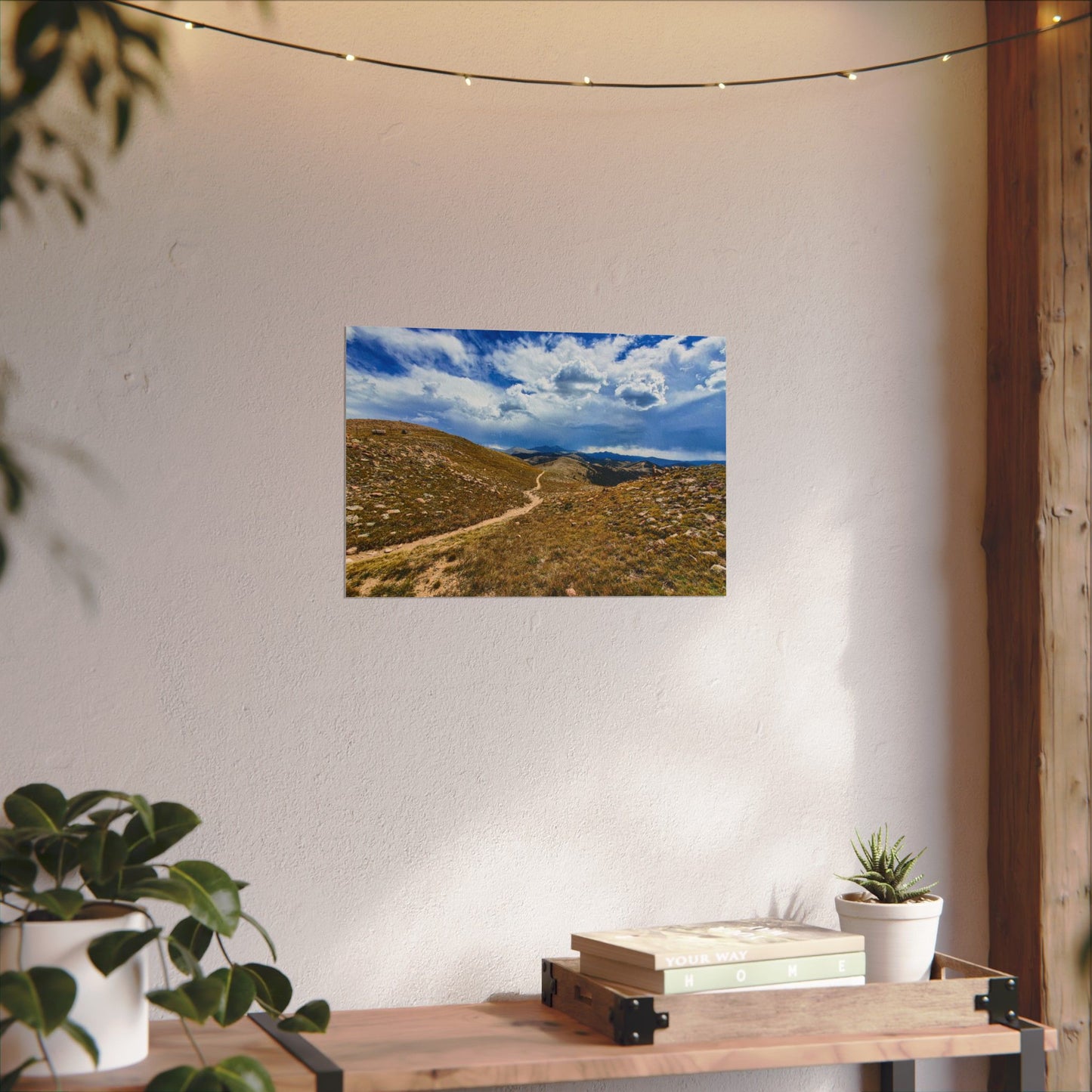 Textured Watercolor Poster - Colorado Trail - Collegiate West