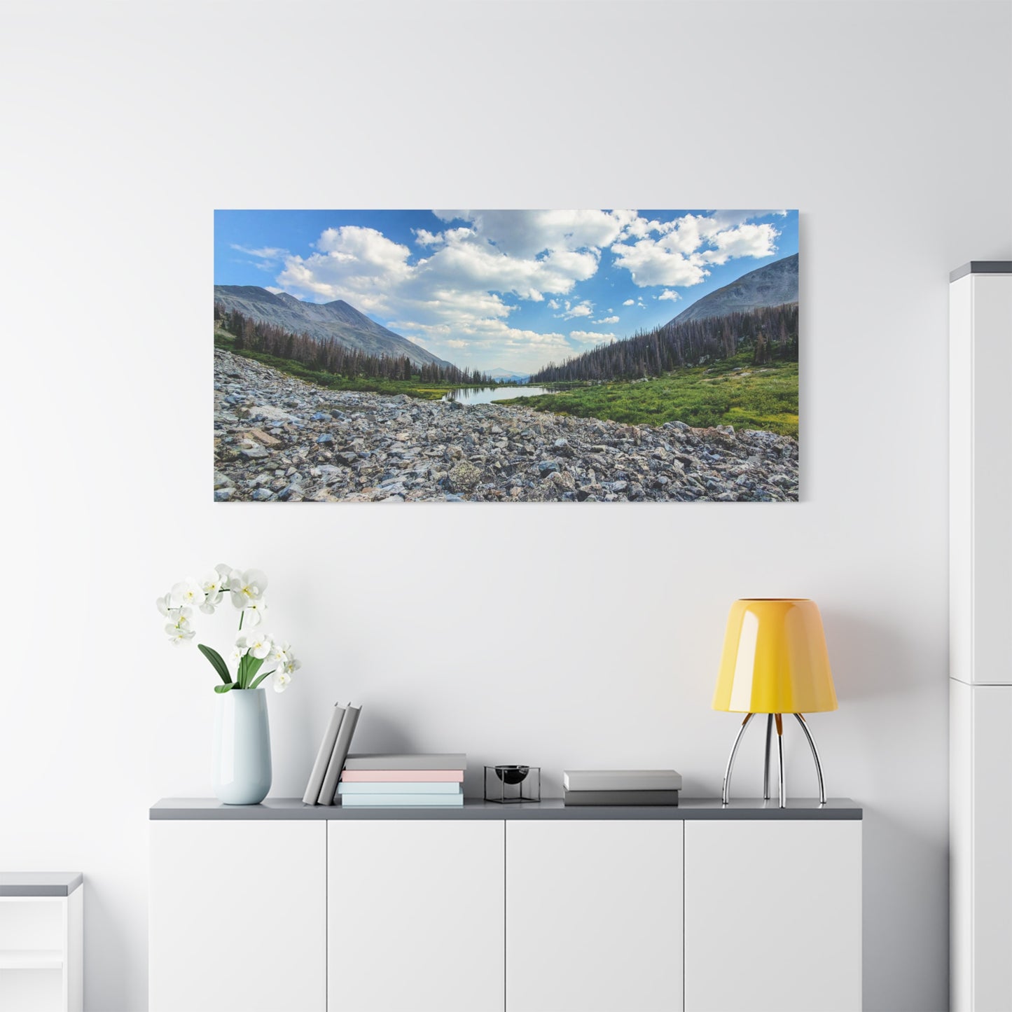 Wrapped Canvas Print - Alpine Lake Along the Colorado Trail, Collegiate West