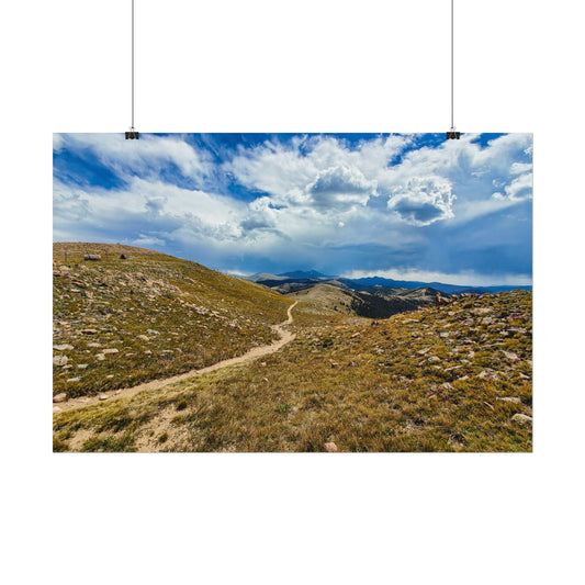 Textured Watercolor Poster - Colorado Trail - Collegiate West