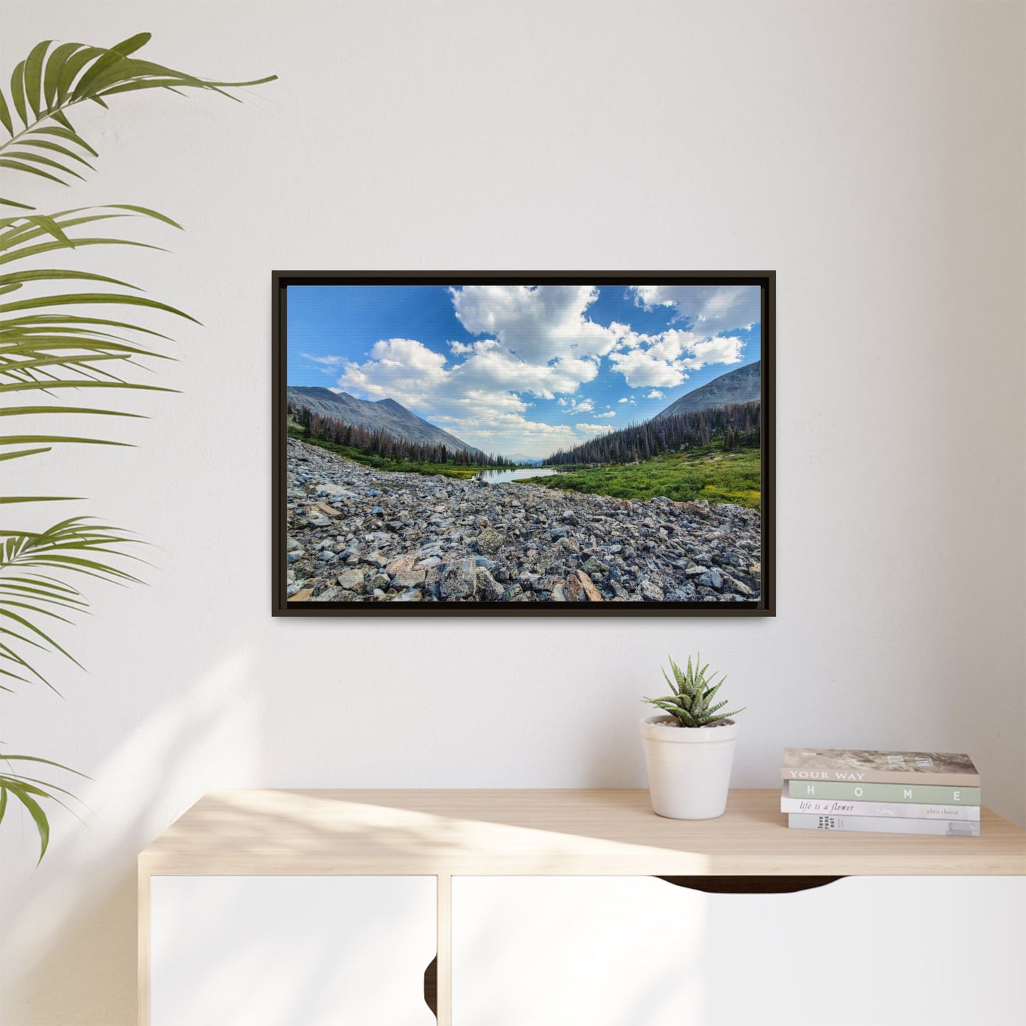 Framed Canvas Print - Alpine Lake Along the Colorado Trail, Collegiate West