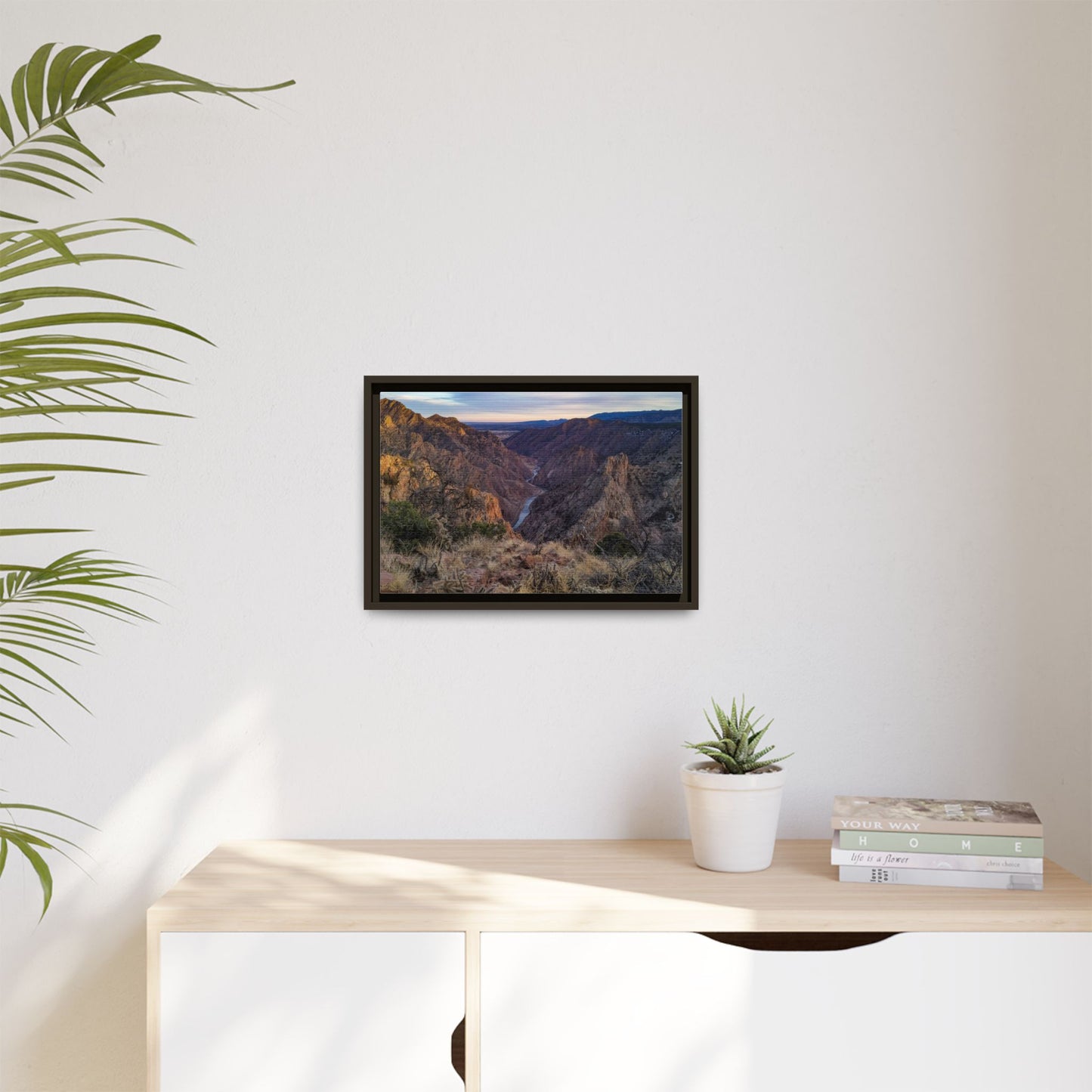 Framed Canvas Print - Royal Gorge, Colorado - Eastward View