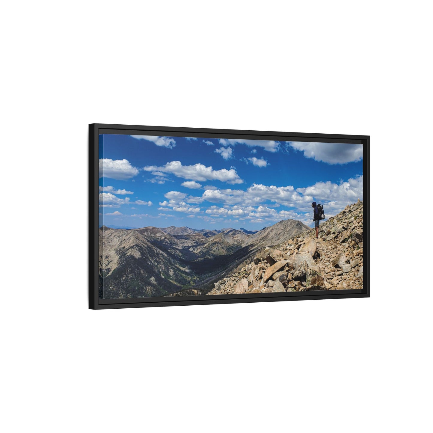 Framed Canvas Print - Backpacking Collegiate West