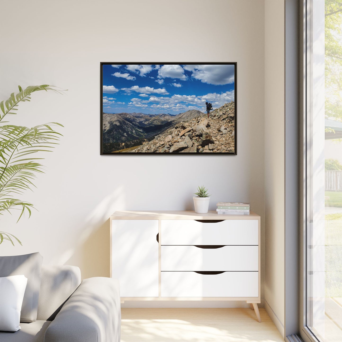 Framed Canvas Print - Backpacking Collegiate West