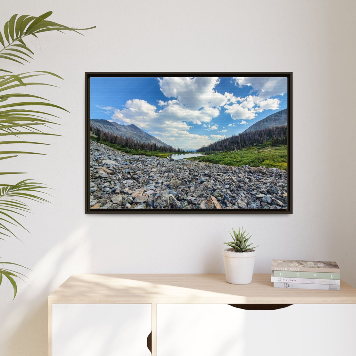 Framed Canvas Print - Alpine Lake Along the Colorado Trail, Collegiate West