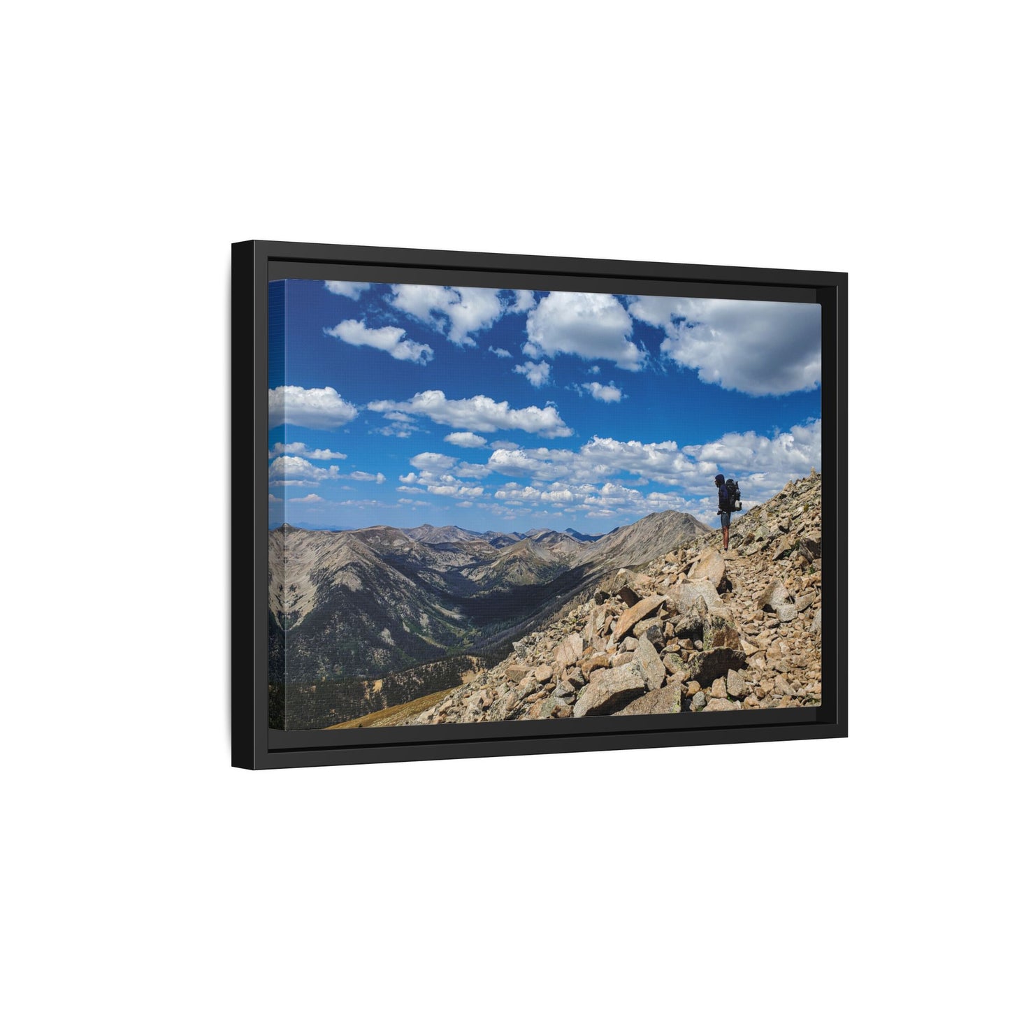 Framed Canvas Print - Backpacking Collegiate West