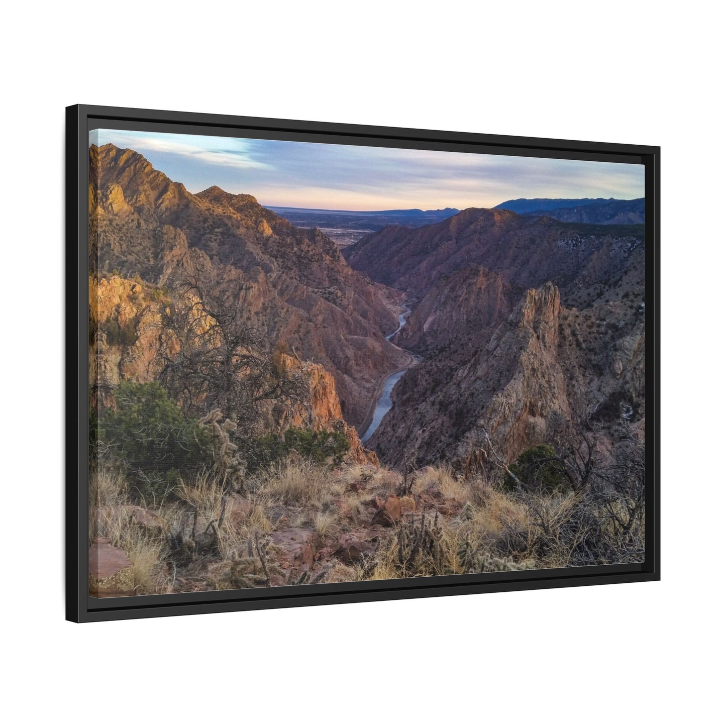 Framed Canvas Print - Royal Gorge, Colorado - Eastward View