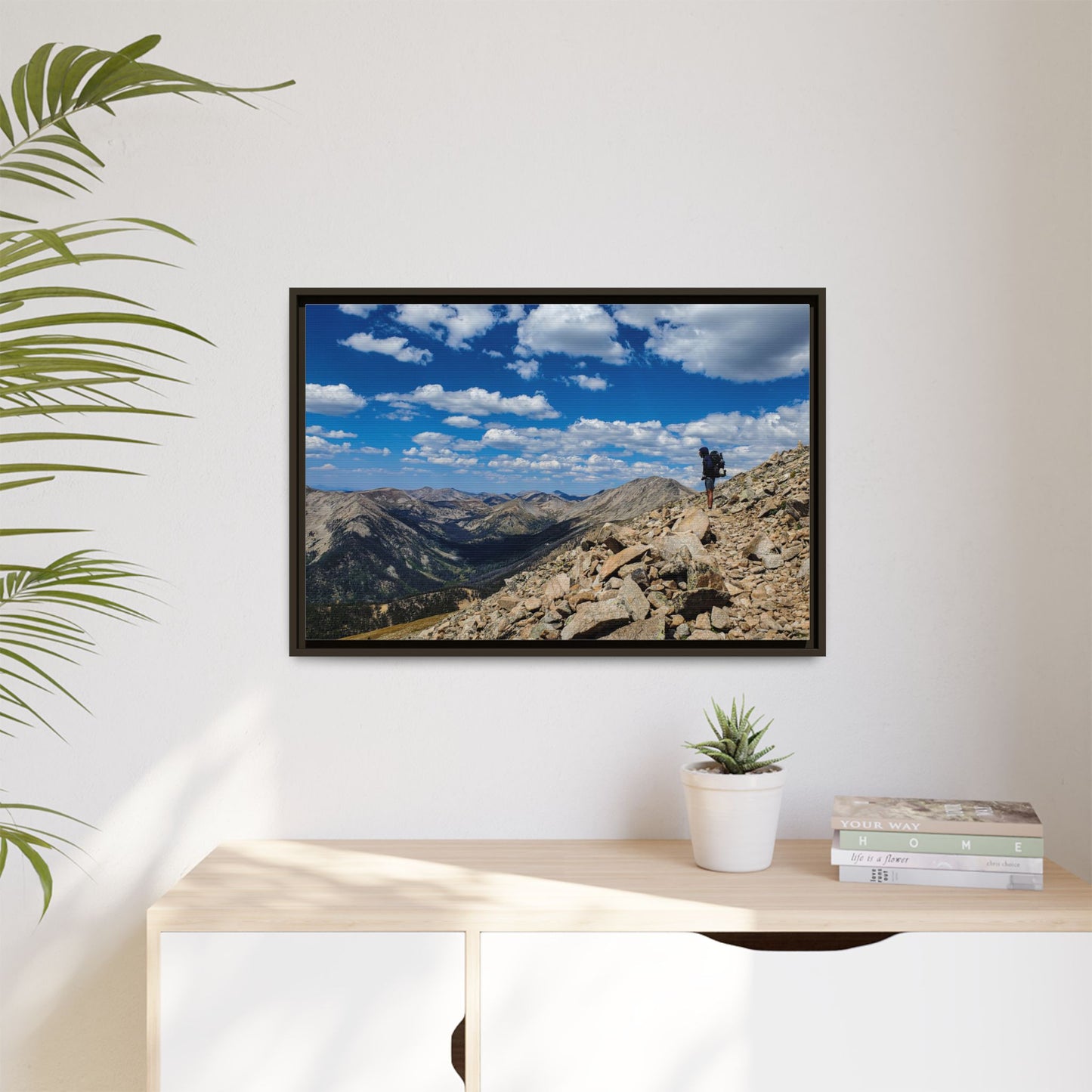 Framed Canvas Print - Backpacking Collegiate West