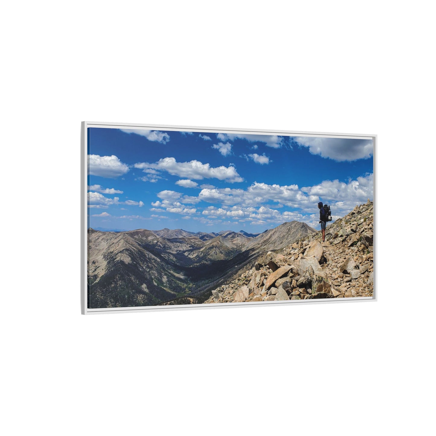 Framed Canvas Print - Backpacking Collegiate West