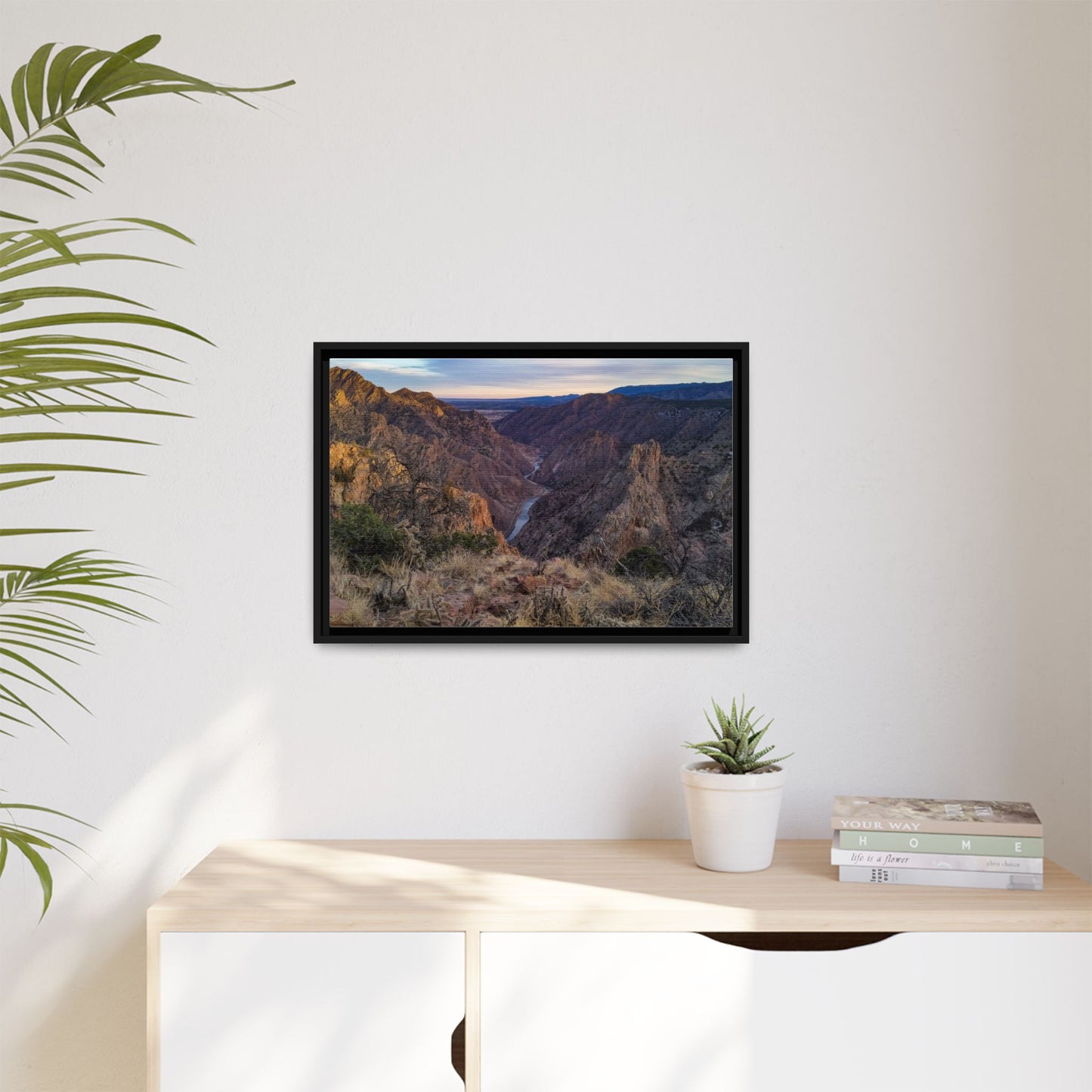 Framed Canvas Print - Royal Gorge, Colorado - Eastward View