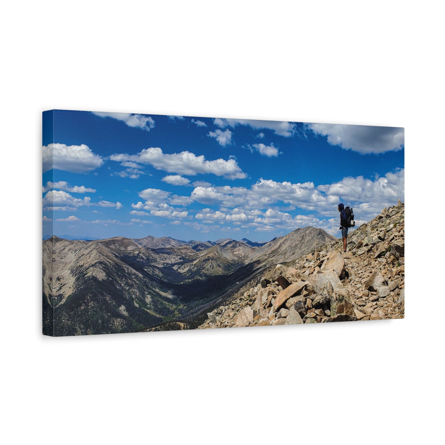 Wrapped Canvas Print - Backpacking Collegiate West