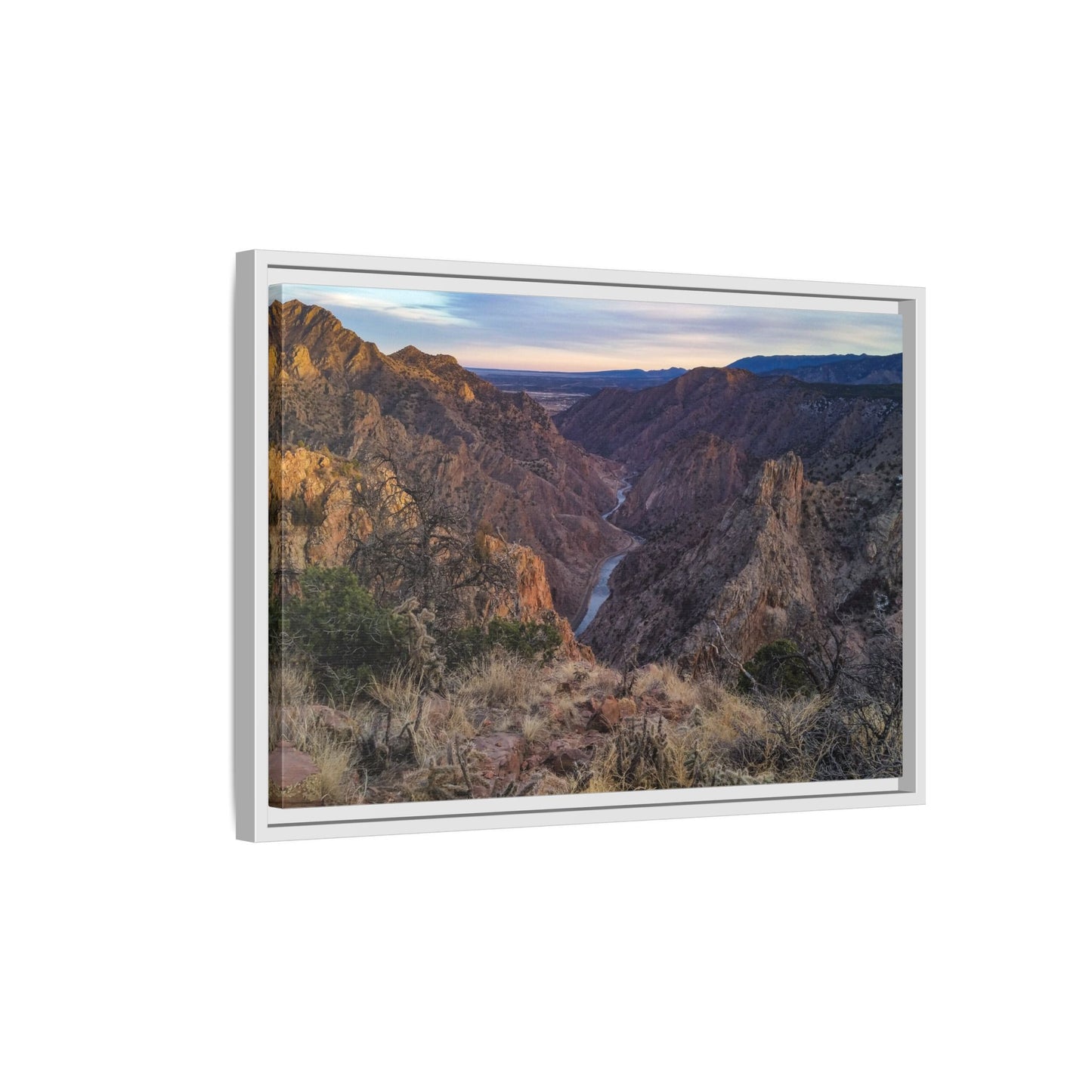 Framed Canvas Print - Royal Gorge, Colorado - Eastward View