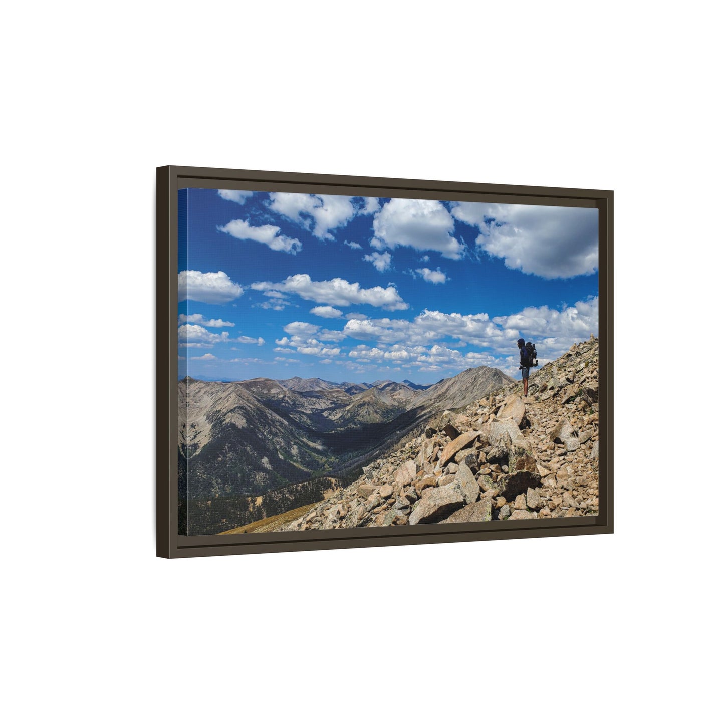 Framed Canvas Print - Backpacking Collegiate West