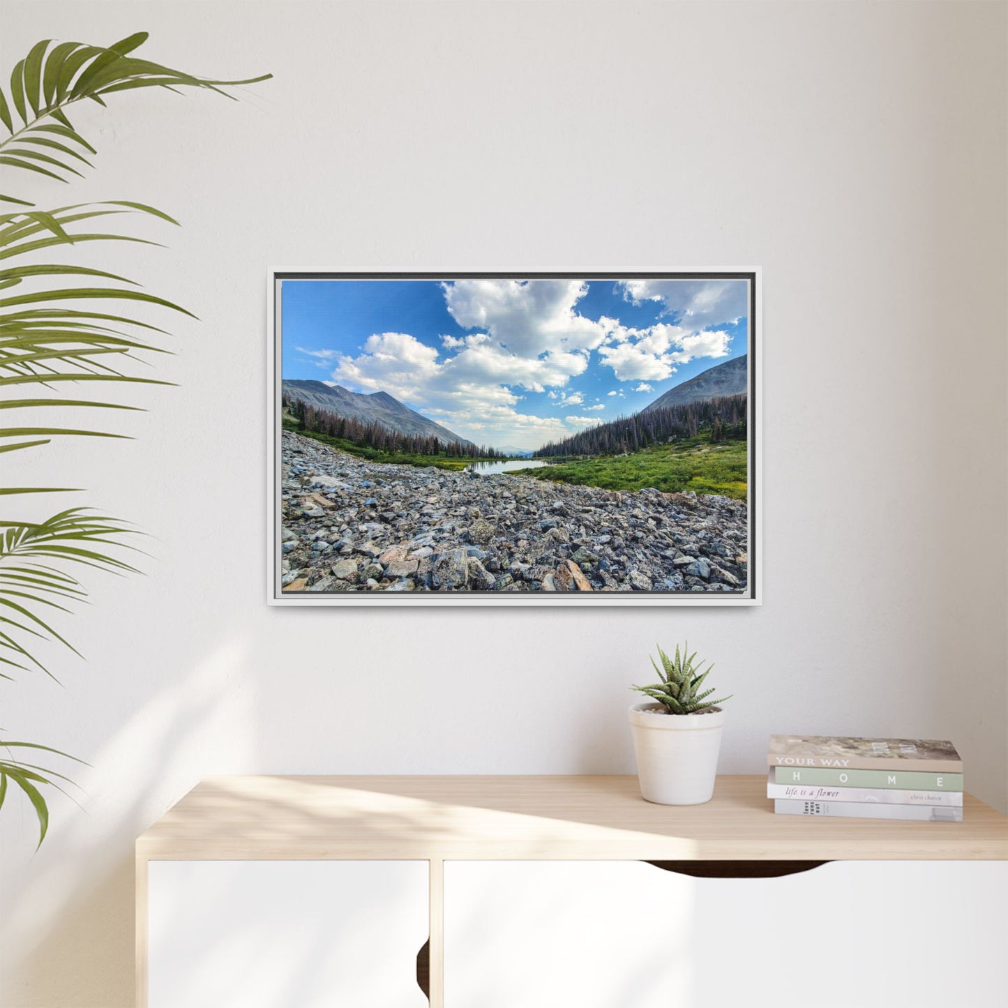 Framed Canvas Print - Alpine Lake Along the Colorado Trail, Collegiate West