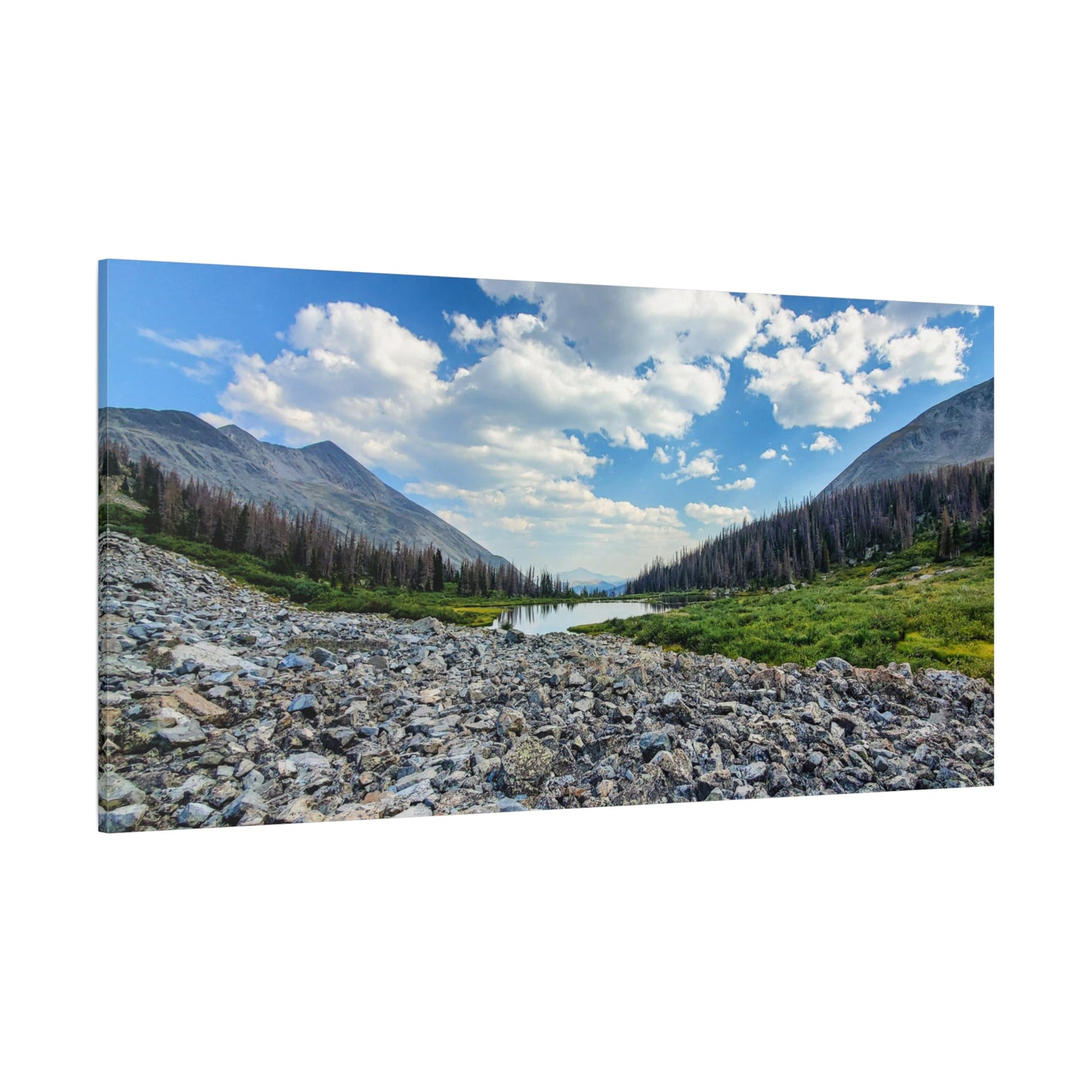 Wrapped Canvas Print - Alpine Lake Along the Colorado Trail, Collegiate West