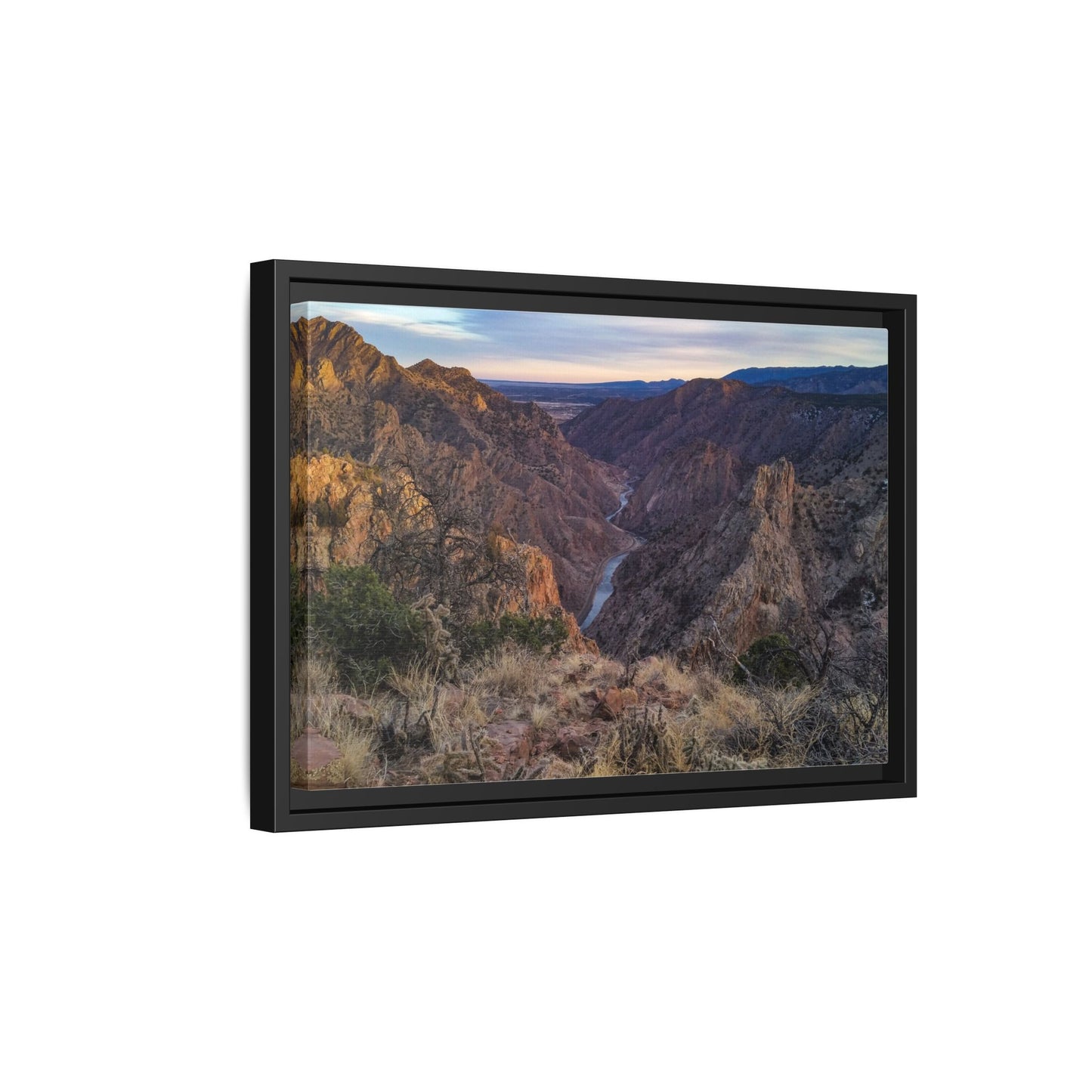 Framed Canvas Print - Royal Gorge, Colorado - Eastward View