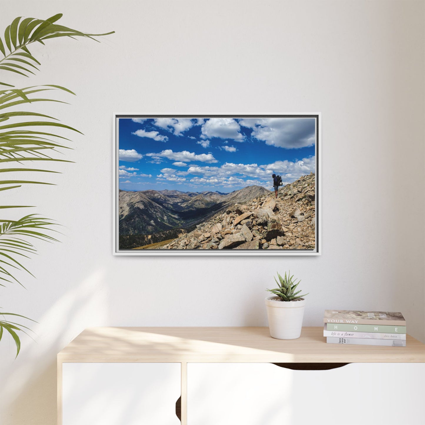 Framed Canvas Print - Backpacking Collegiate West