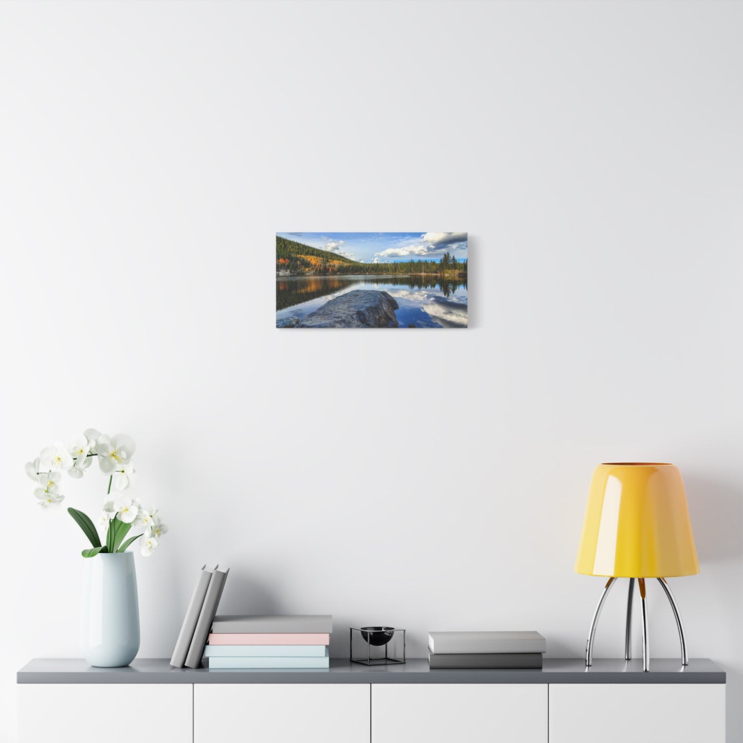 Wrapped Canvas Print - Serene Bear Lake View, Rocky Mountain National Park